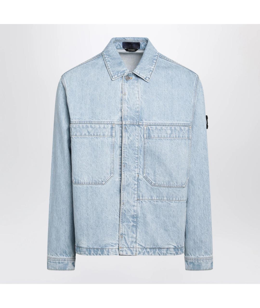 STONE ISLAND Голубая деним куртка, фото 3