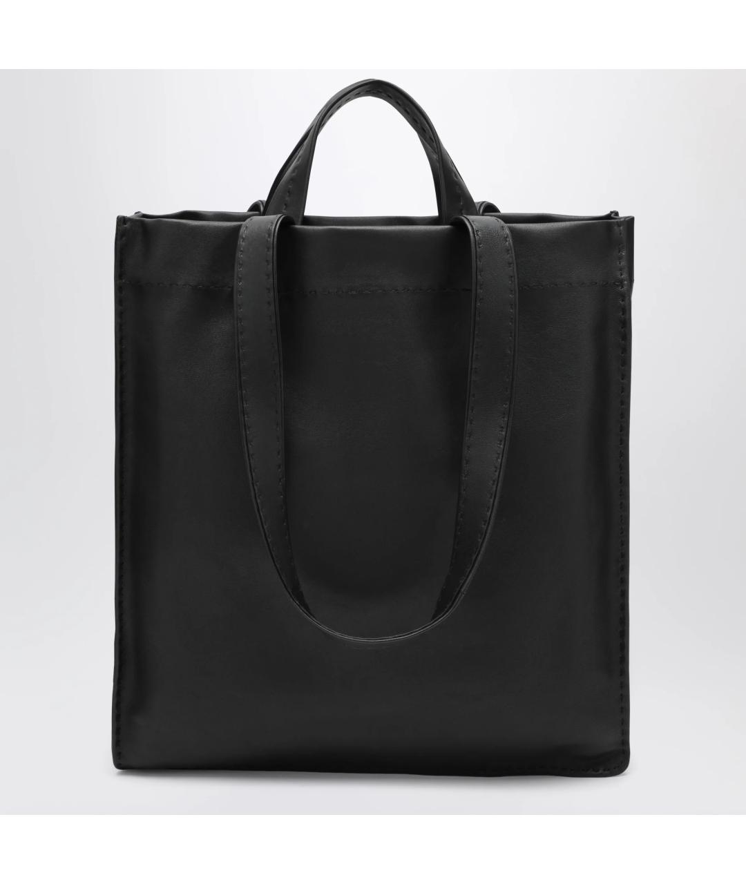 PRADA Черная кожаная сумка тоут, фото 2