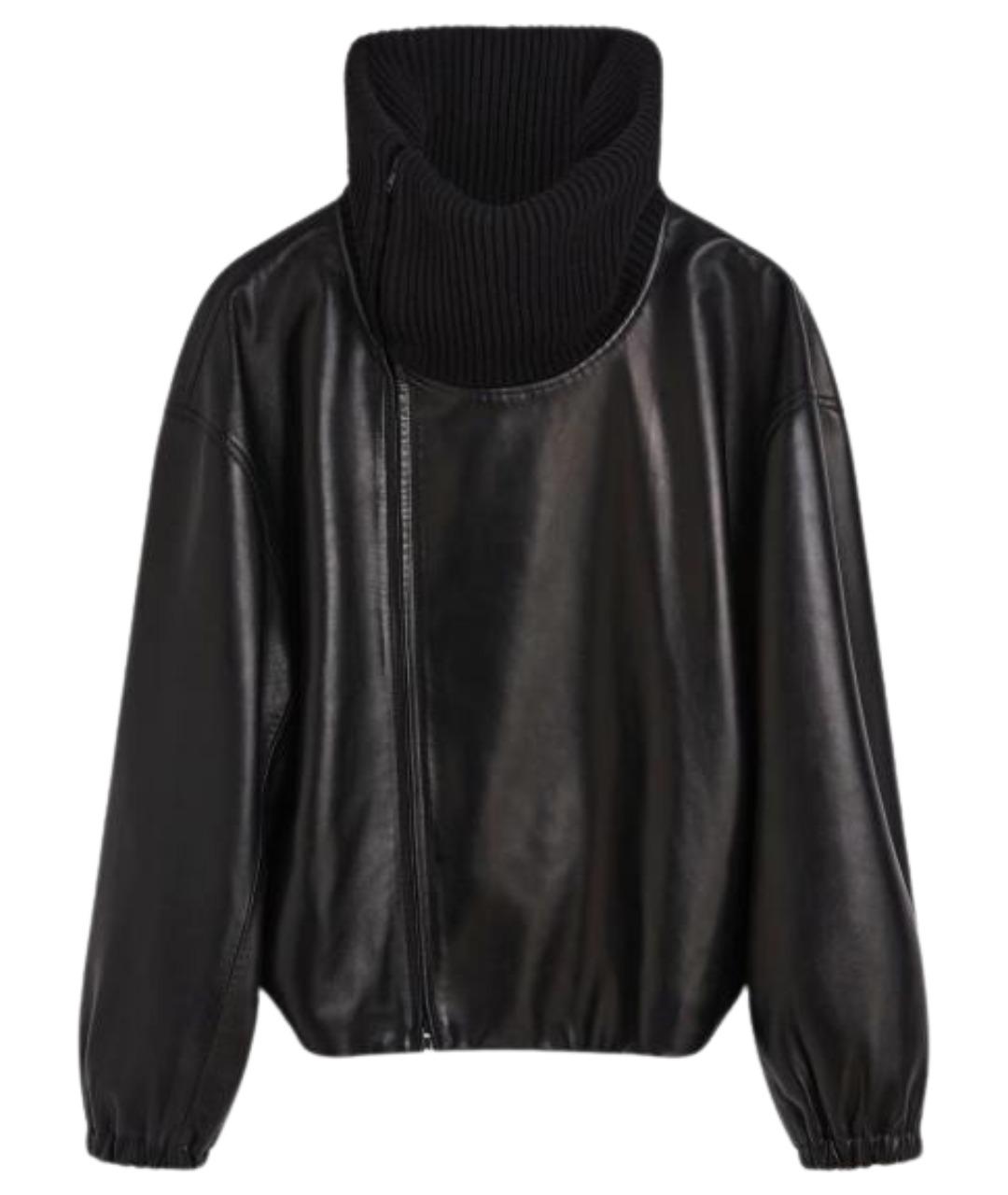 PHOEBE PHILO Черная кожаная куртка, фото 1