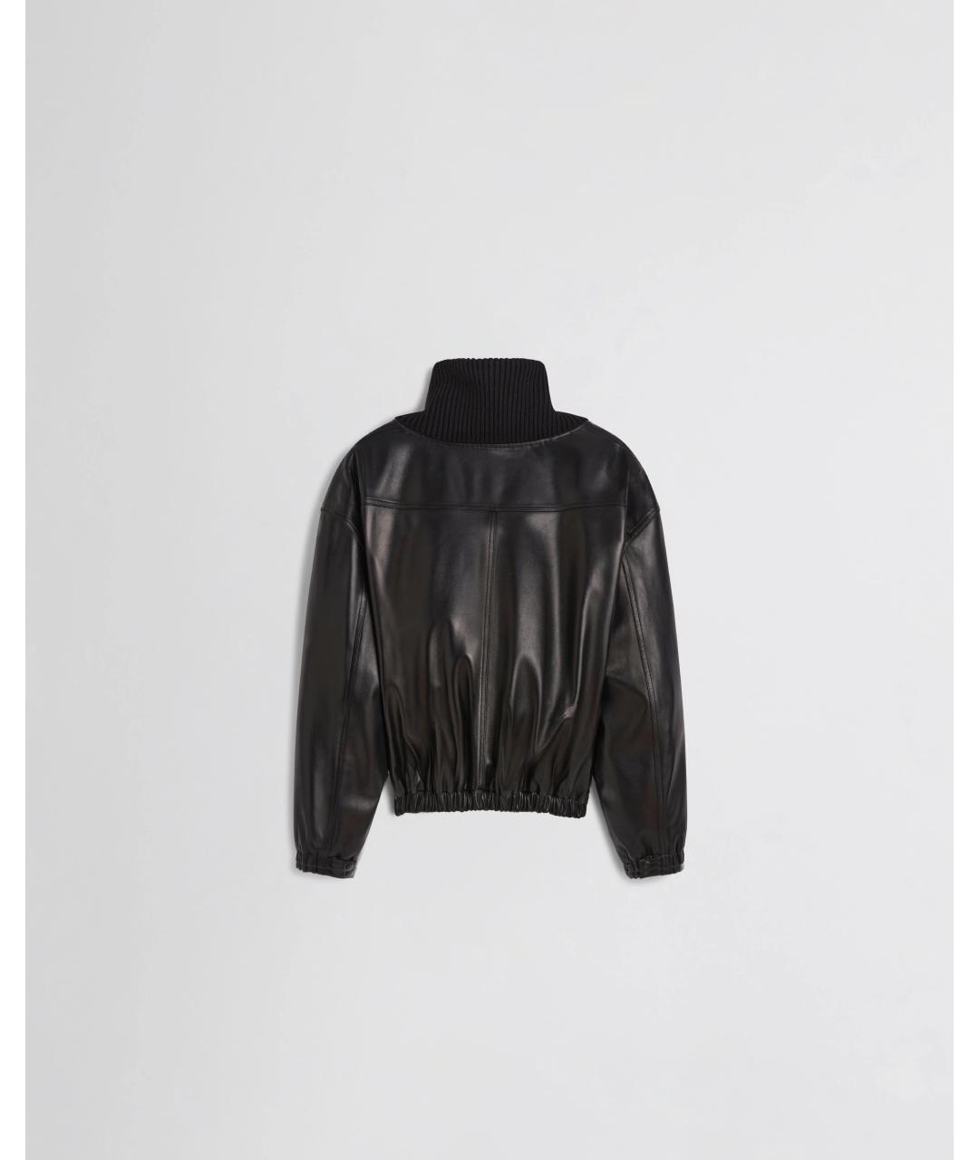 PHOEBE PHILO Черная кожаная куртка, фото 2