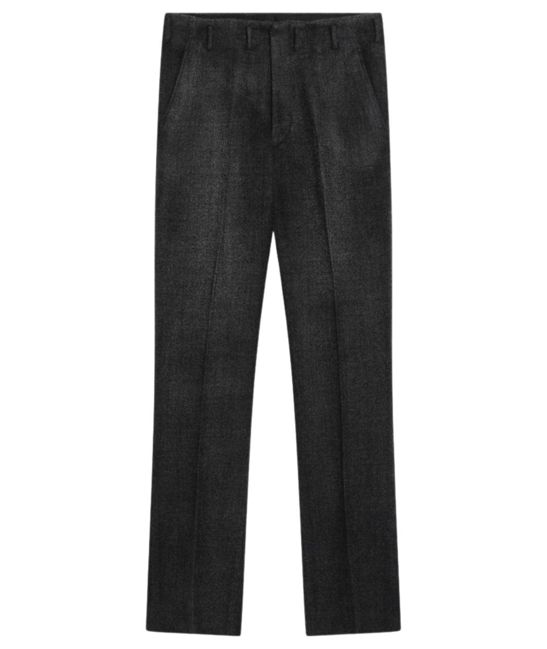 PRADA Черные шерстяные классические брюки, фото 1