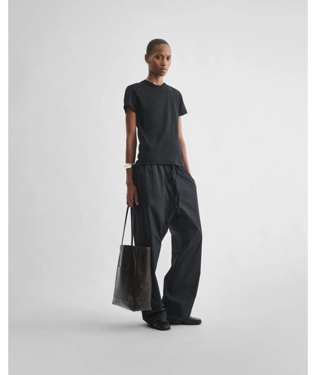 PHOEBE PHILO Коричневая кожаная сумка тоут, фото 2