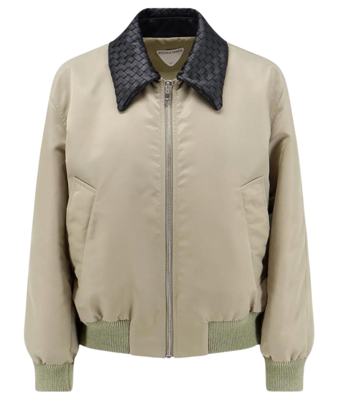 BOTTEGA VENETA Зеленая полиамидовая куртка, фото 1