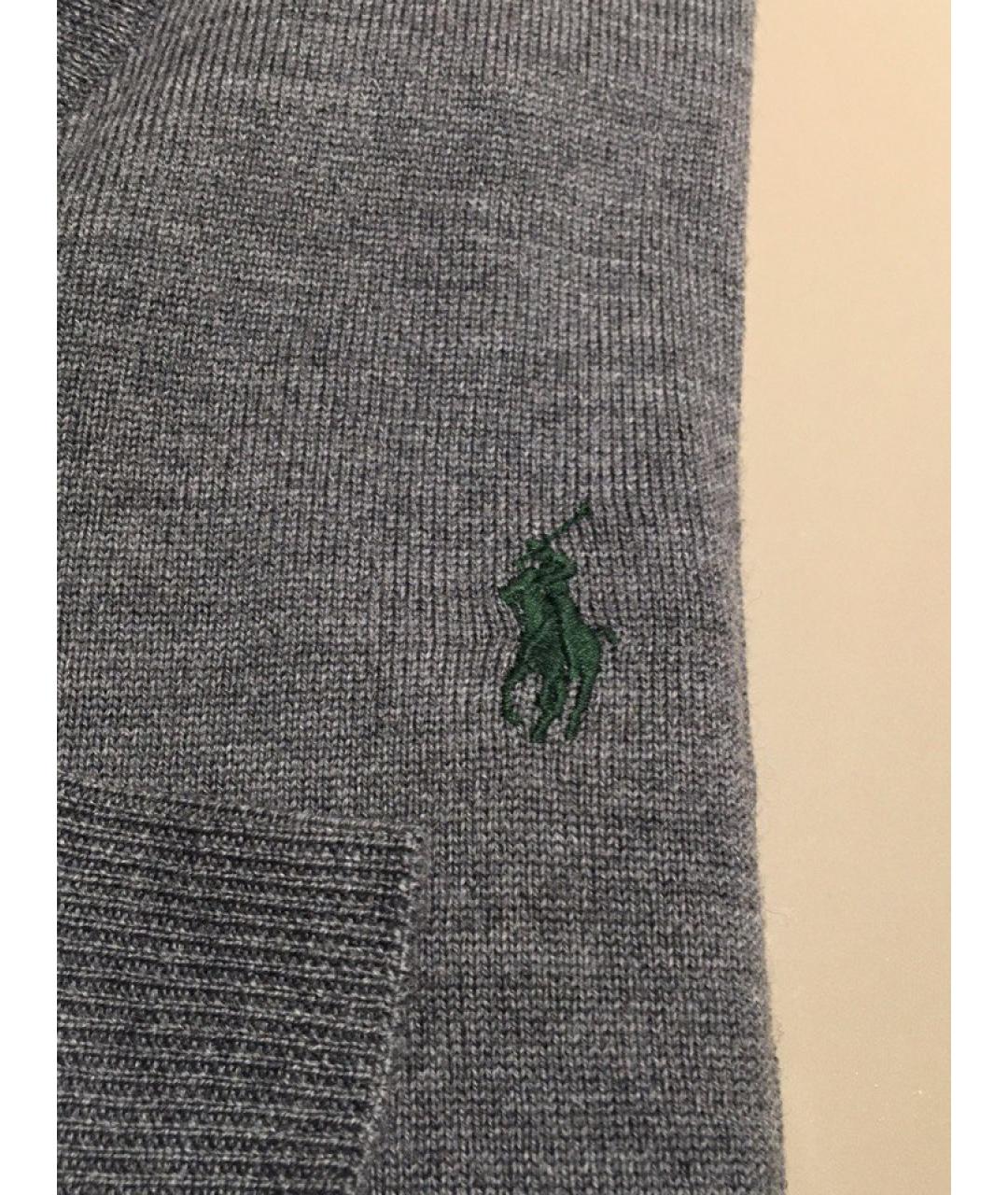 POLO RALPH LAUREN Серый шерстяной джемпер / свитер, фото 3