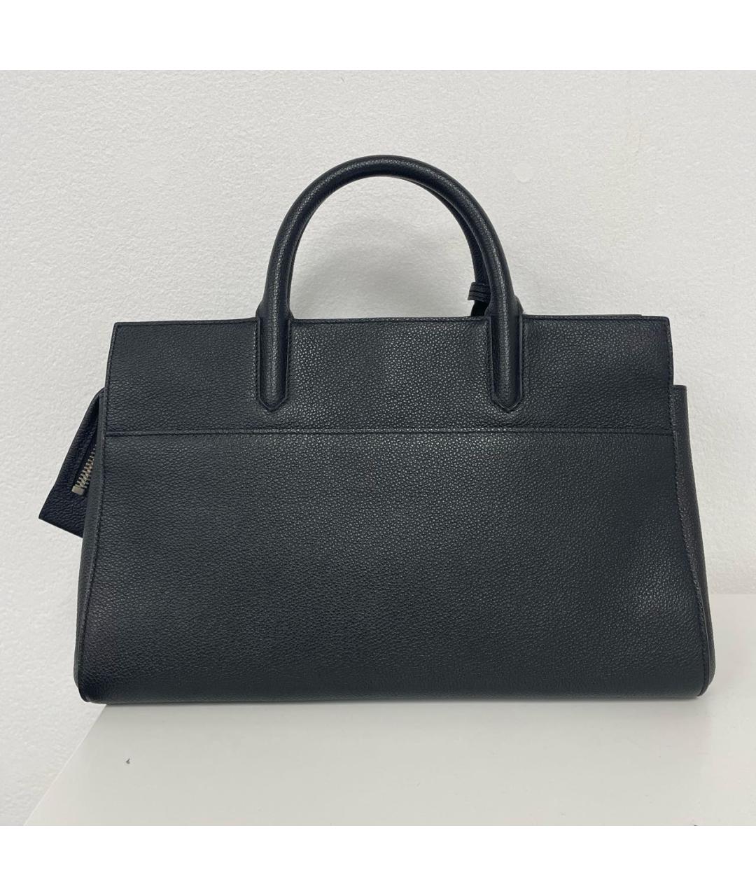 SAINT LAURENT Черная кожаная сумка через плечо, фото 3