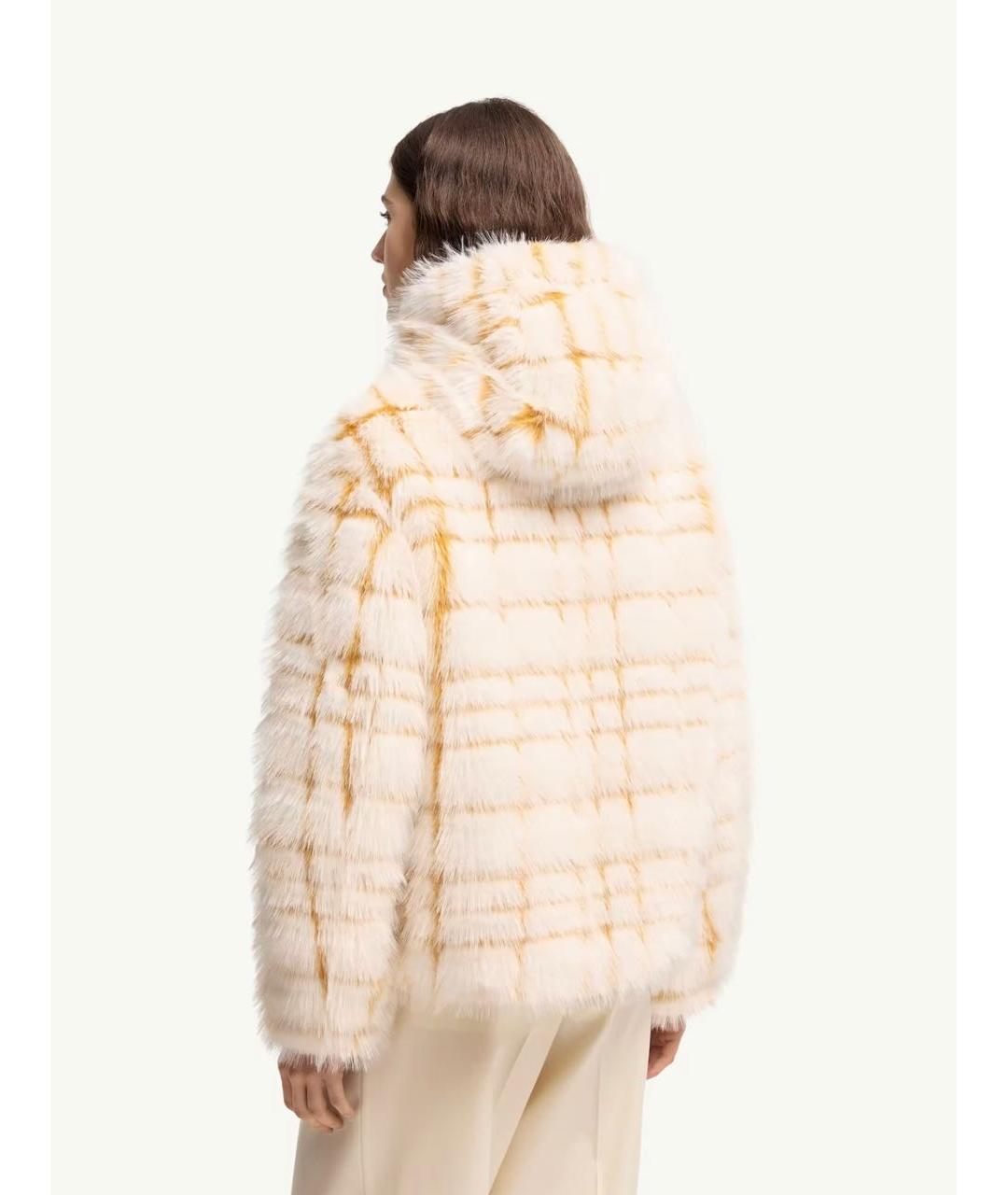 MONCLER Белая шуба, фото 5