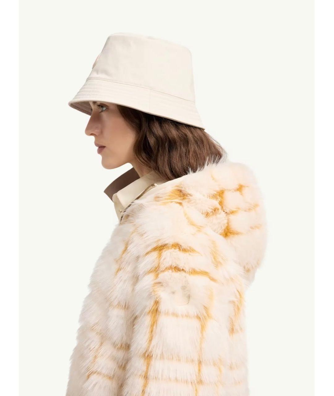 MONCLER Белая шуба, фото 3