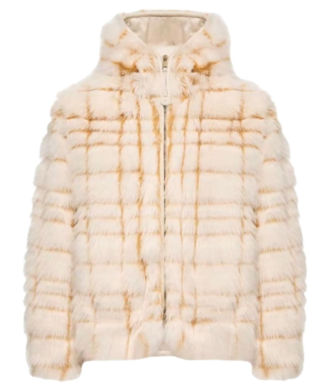 MONCLER Белая шуба, фото 1