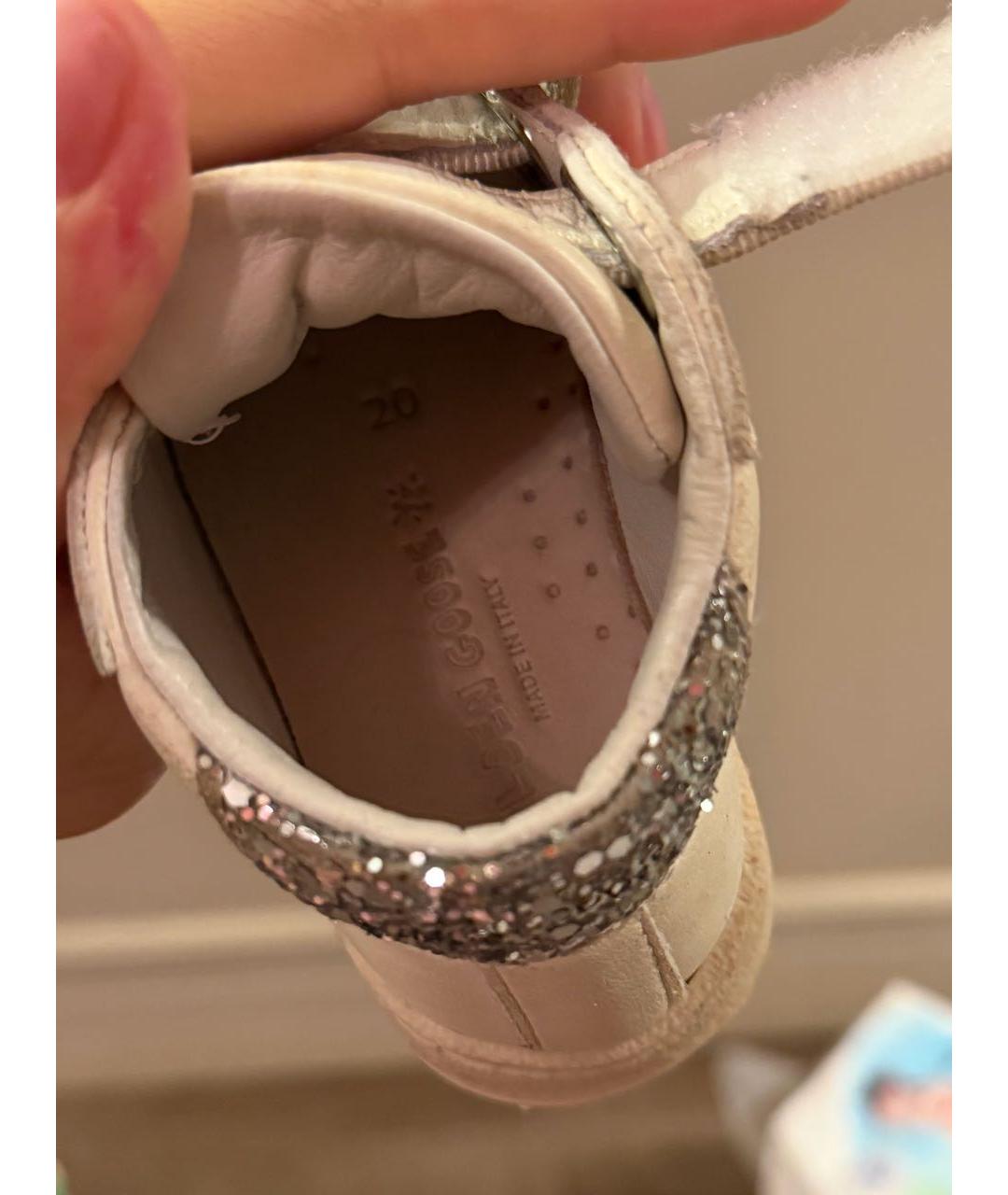 GOLDEN GOOSE Белые кожаные кеды, фото 2