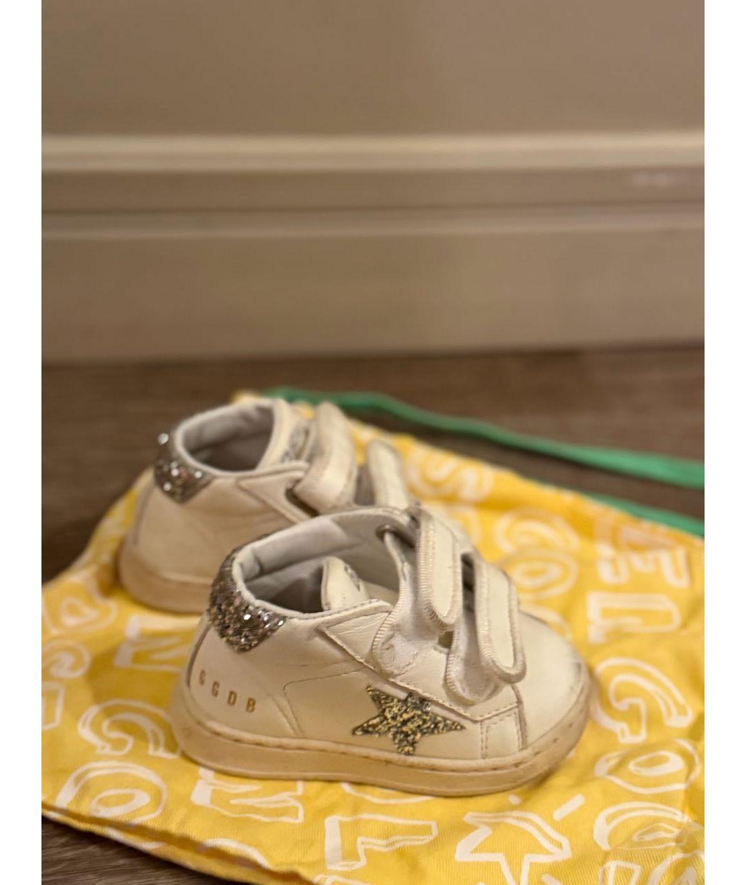 GOLDEN GOOSE Белые кожаные кеды, фото 5