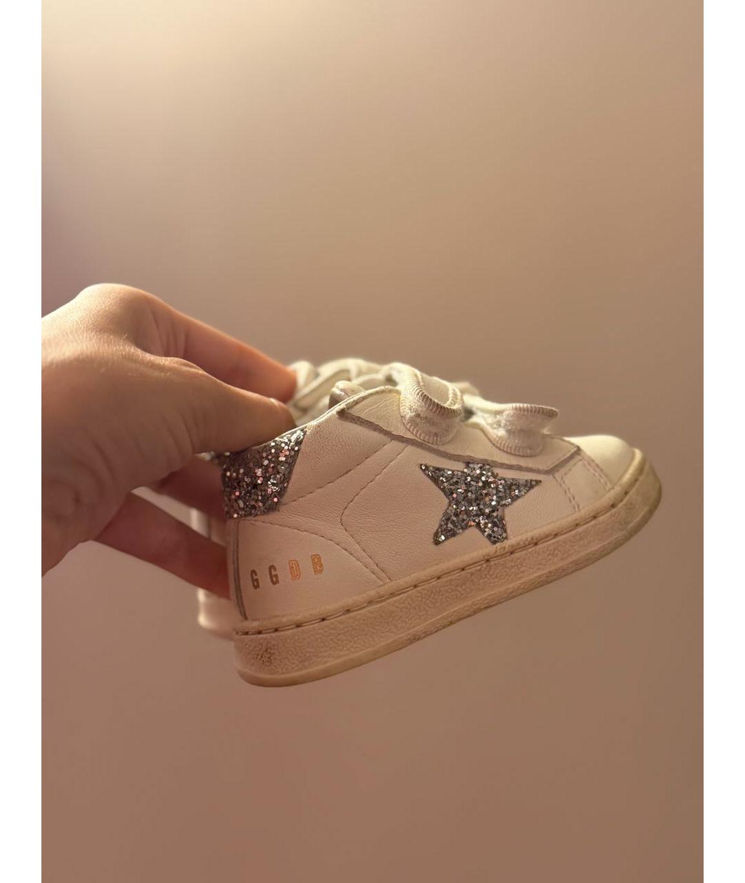 GOLDEN GOOSE Белые кожаные кеды, фото 3