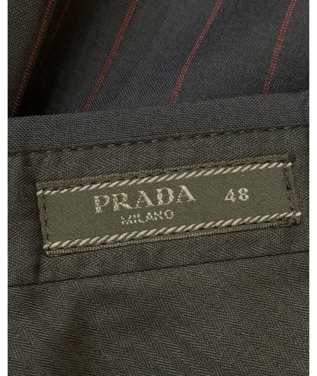 PRADA Черные хлопковые шорты, фото 3