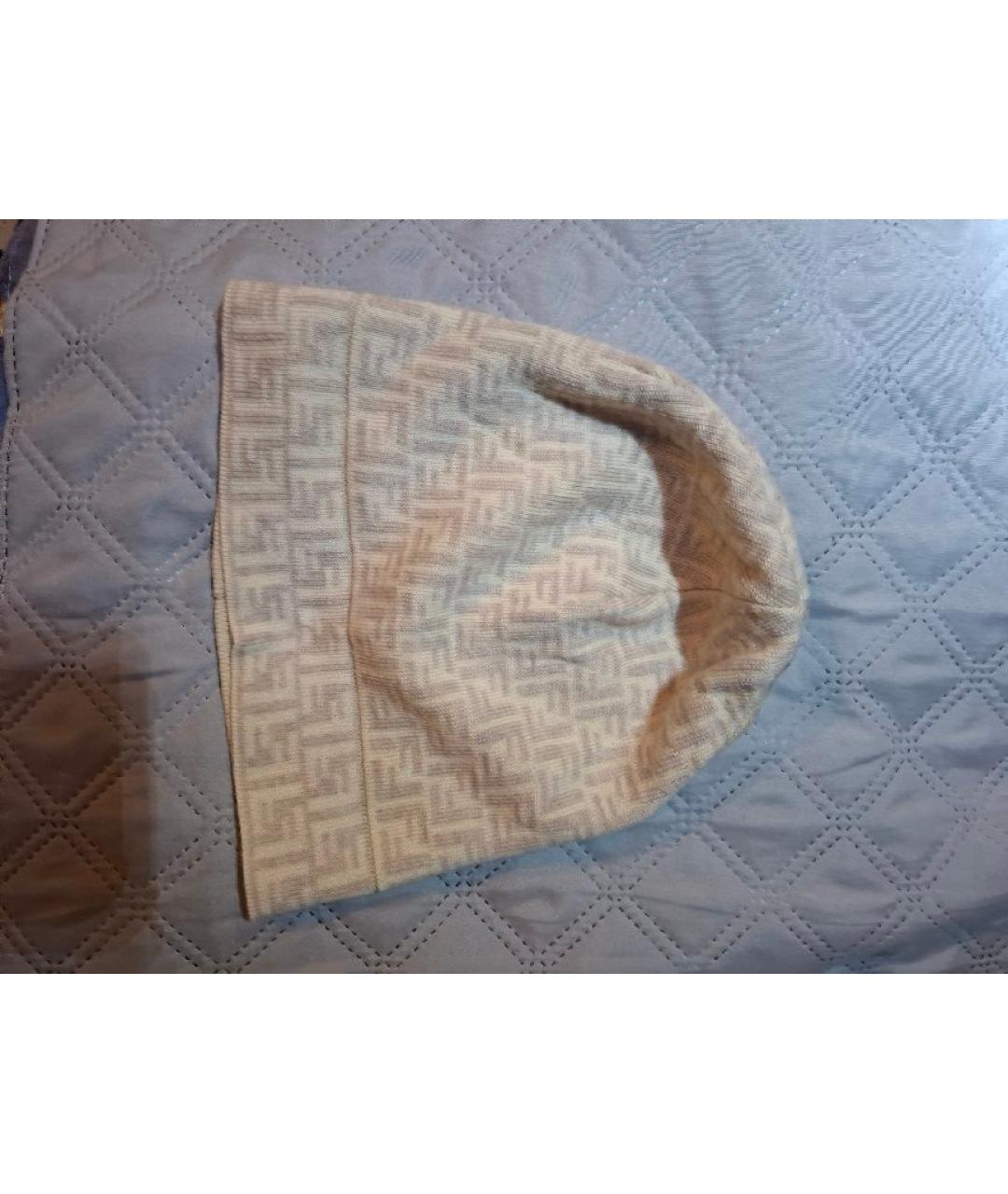 FENDI Бежевая шерстяная шапка, фото 2