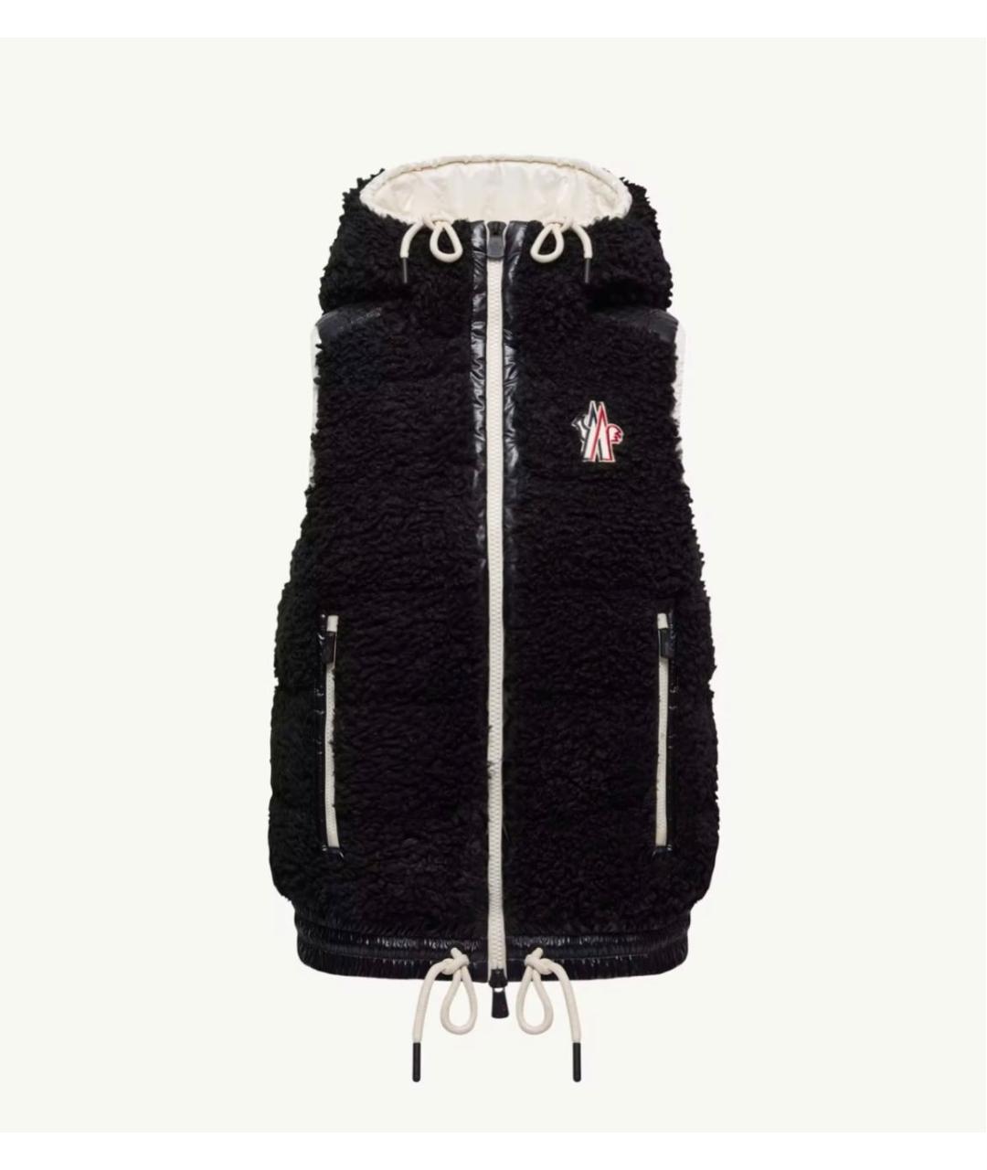 MONCLER Черный жилет, фото 6