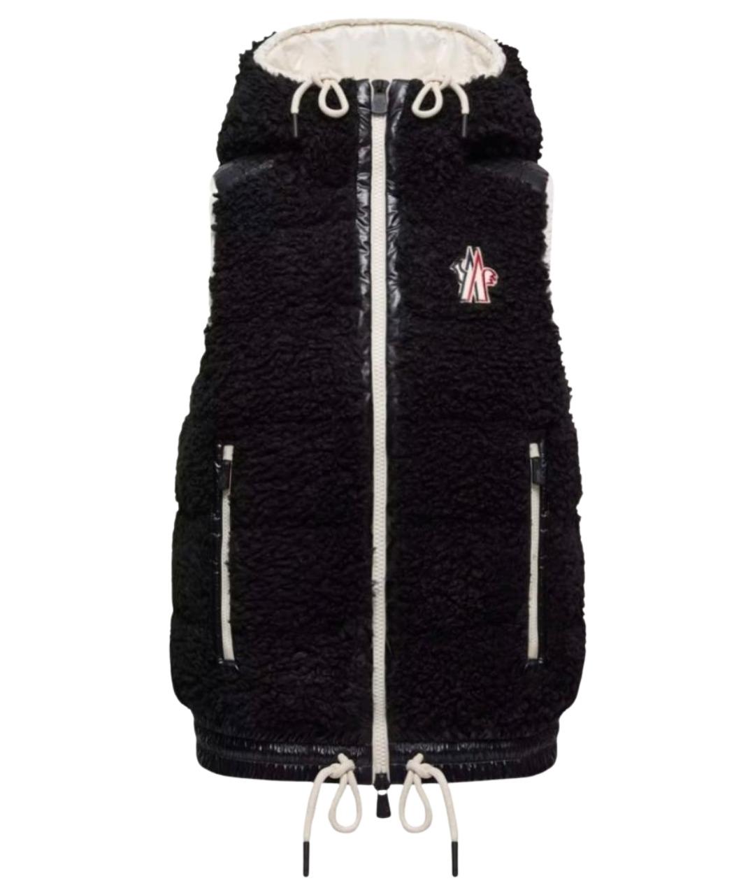 MONCLER Черный жилет, фото 1