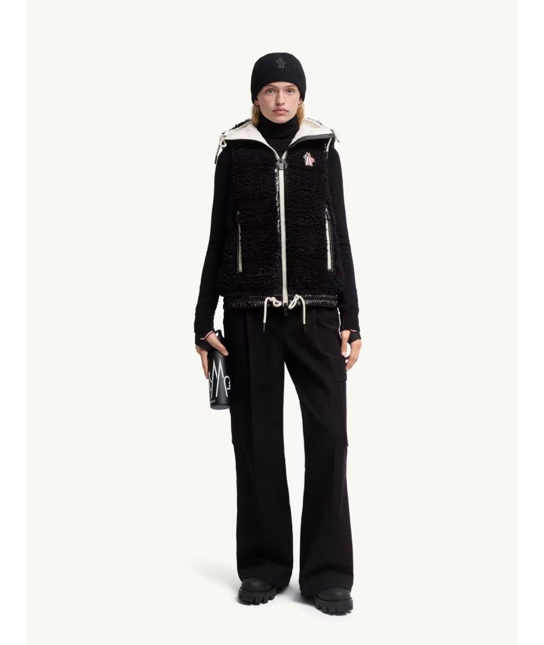 MONCLER Черный жилет, фото 2