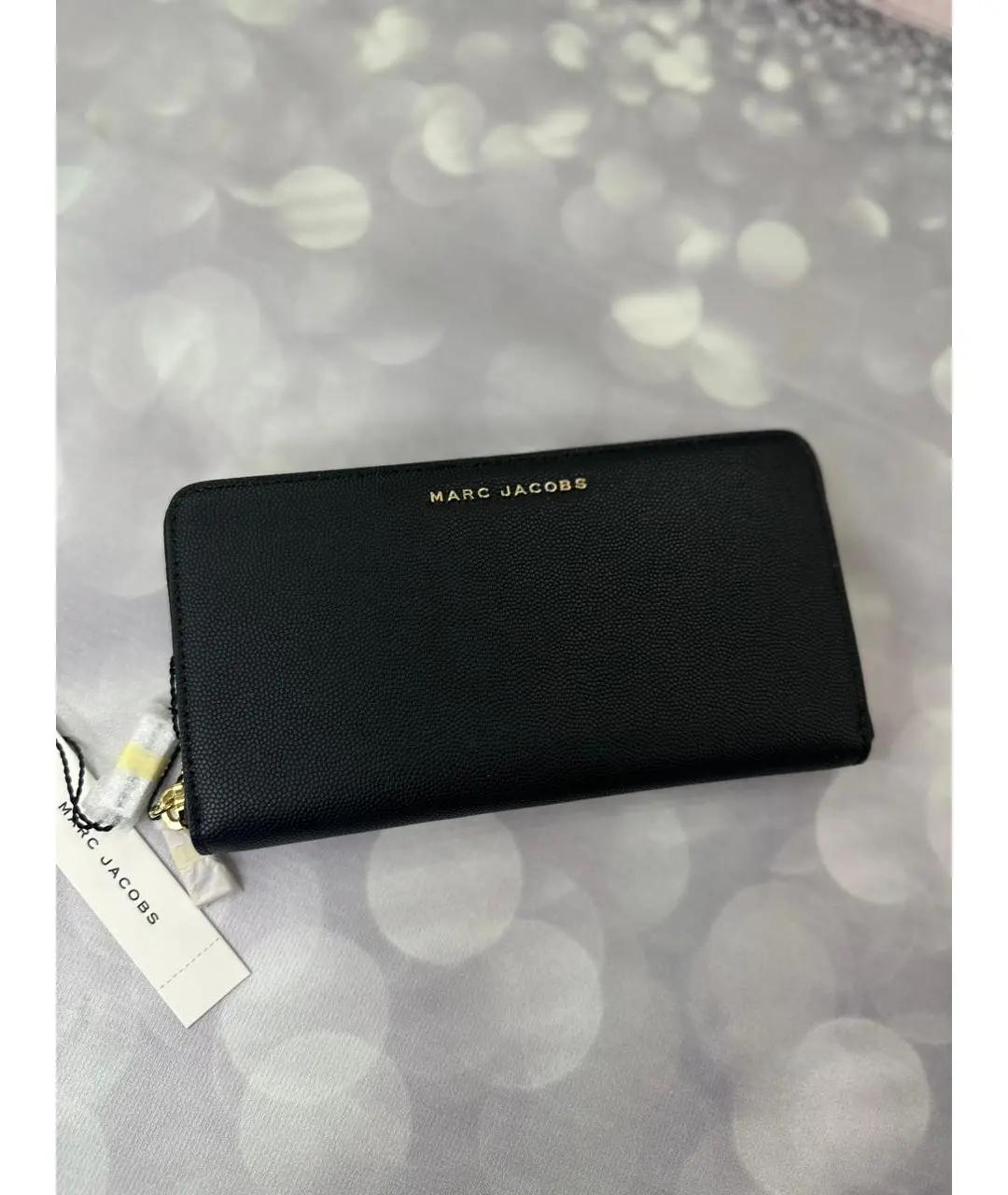 MARC JACOBS Черный кожаный кошелек, фото 4