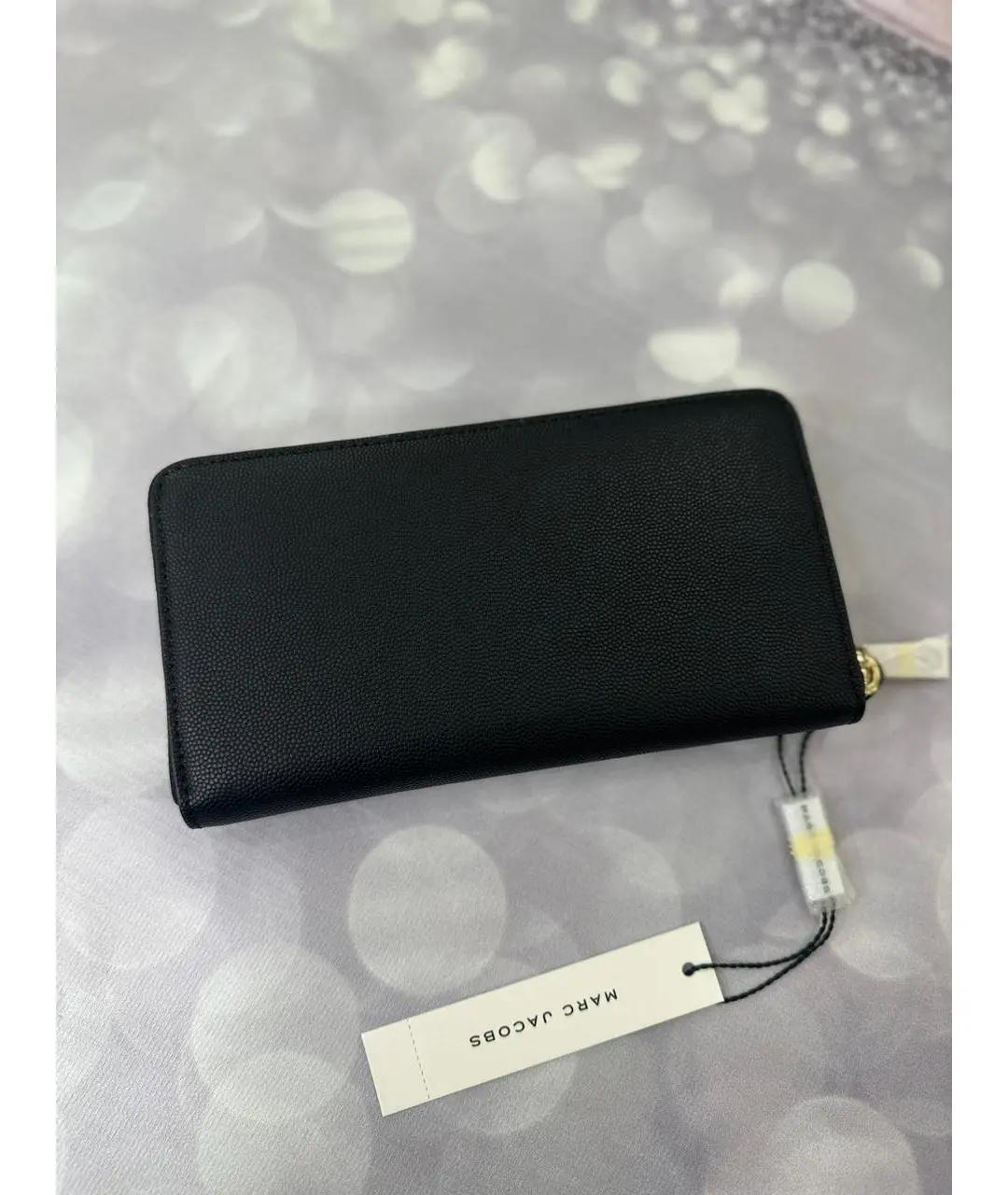 MARC JACOBS Черный кожаный кошелек, фото 2