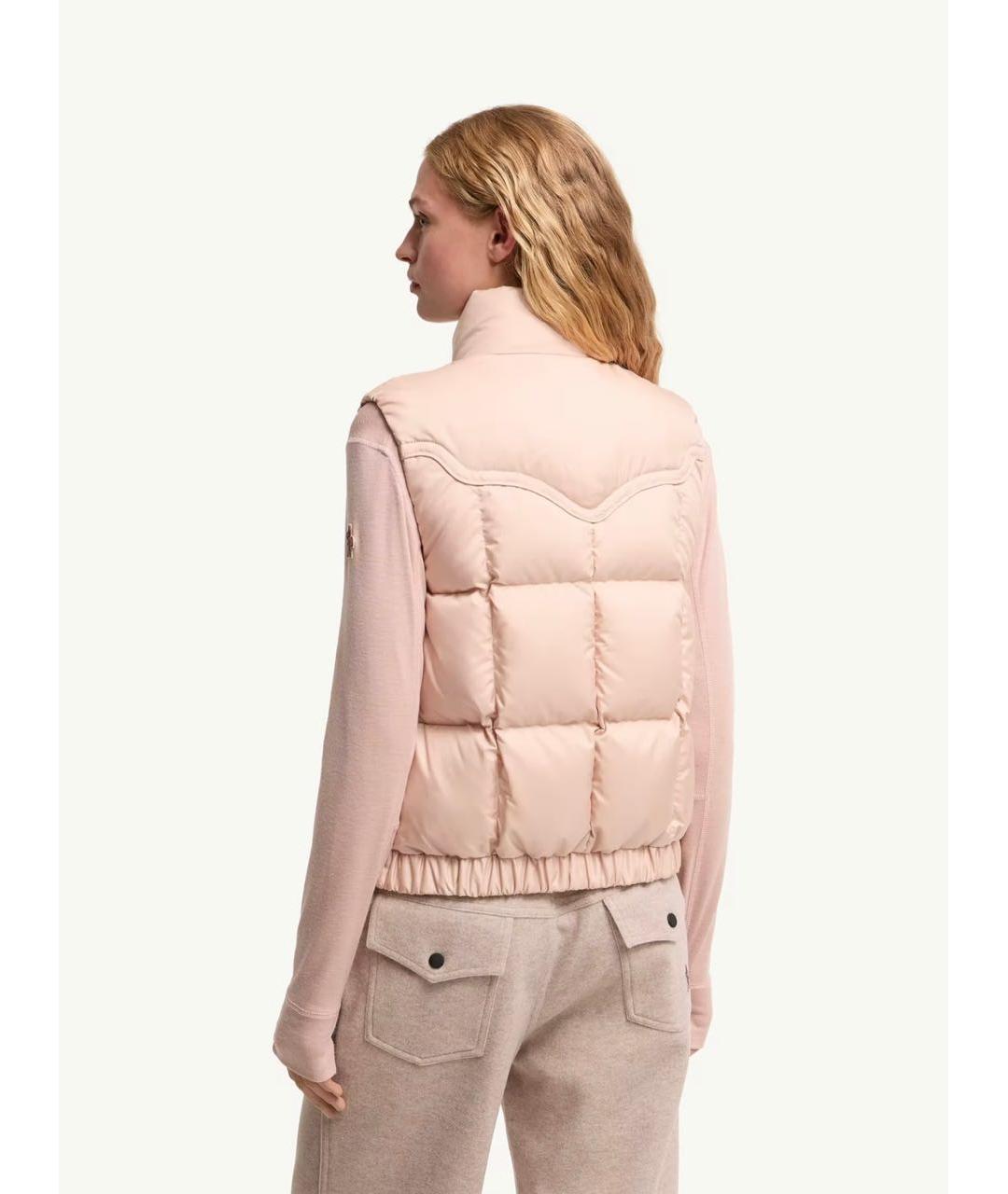 MONCLER Розовый жилет, фото 5