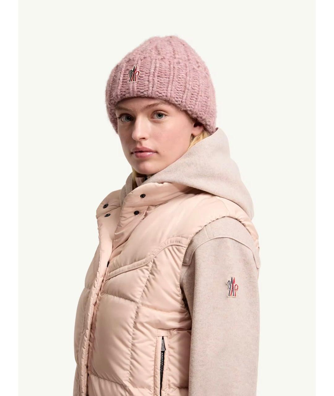 MONCLER Розовый жилет, фото 3