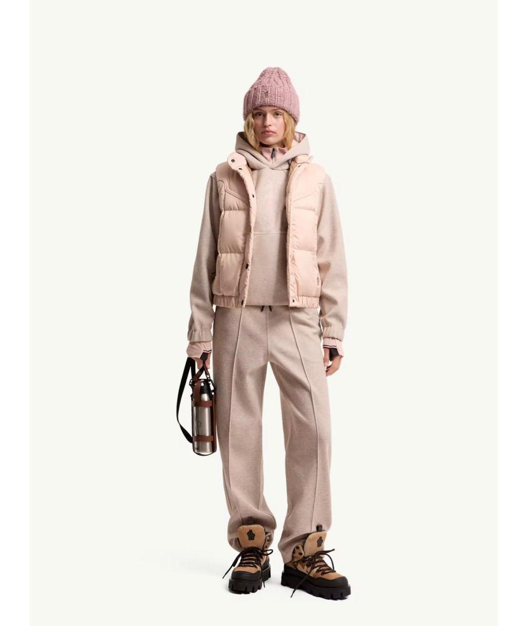 MONCLER Розовый жилет, фото 2