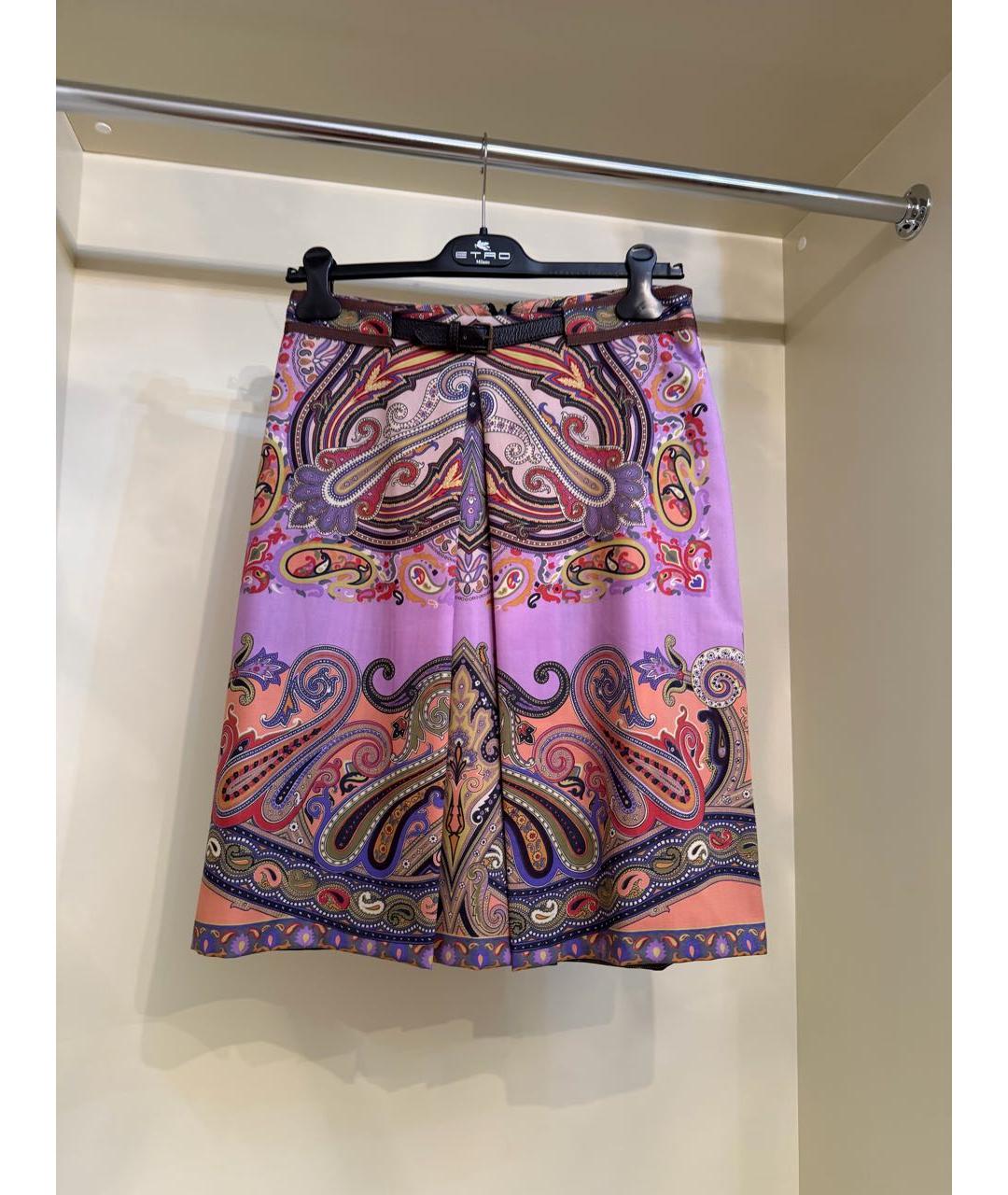 ETRO Мульти вискозная юбка миди, фото 4