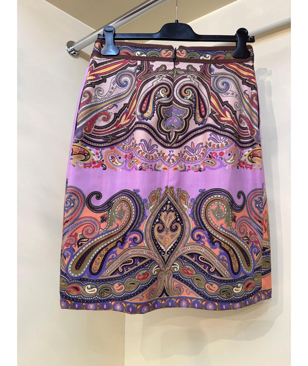 ETRO Мульти вискозная юбка миди, фото 2