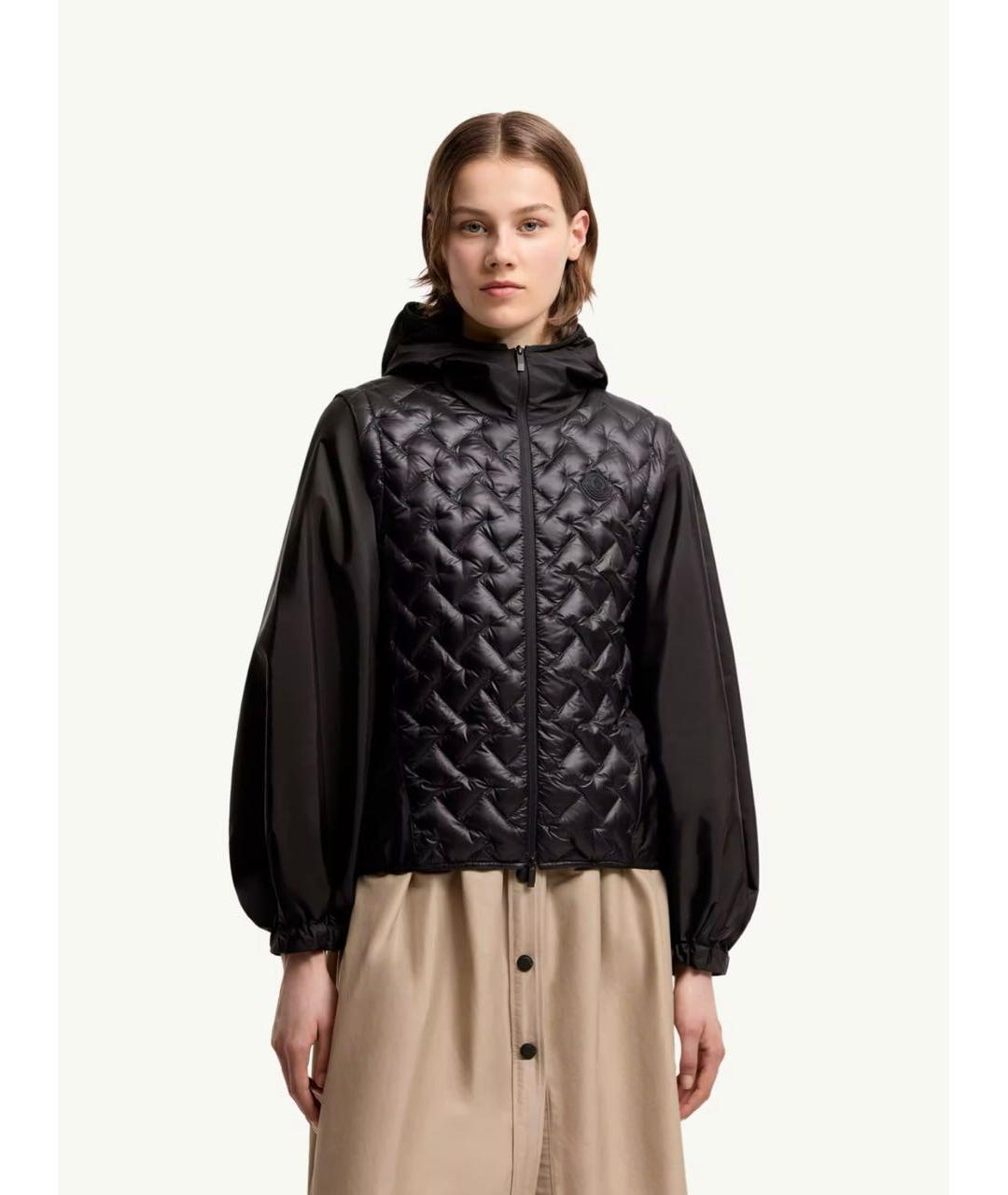 MONCLER Черная куртка, фото 2