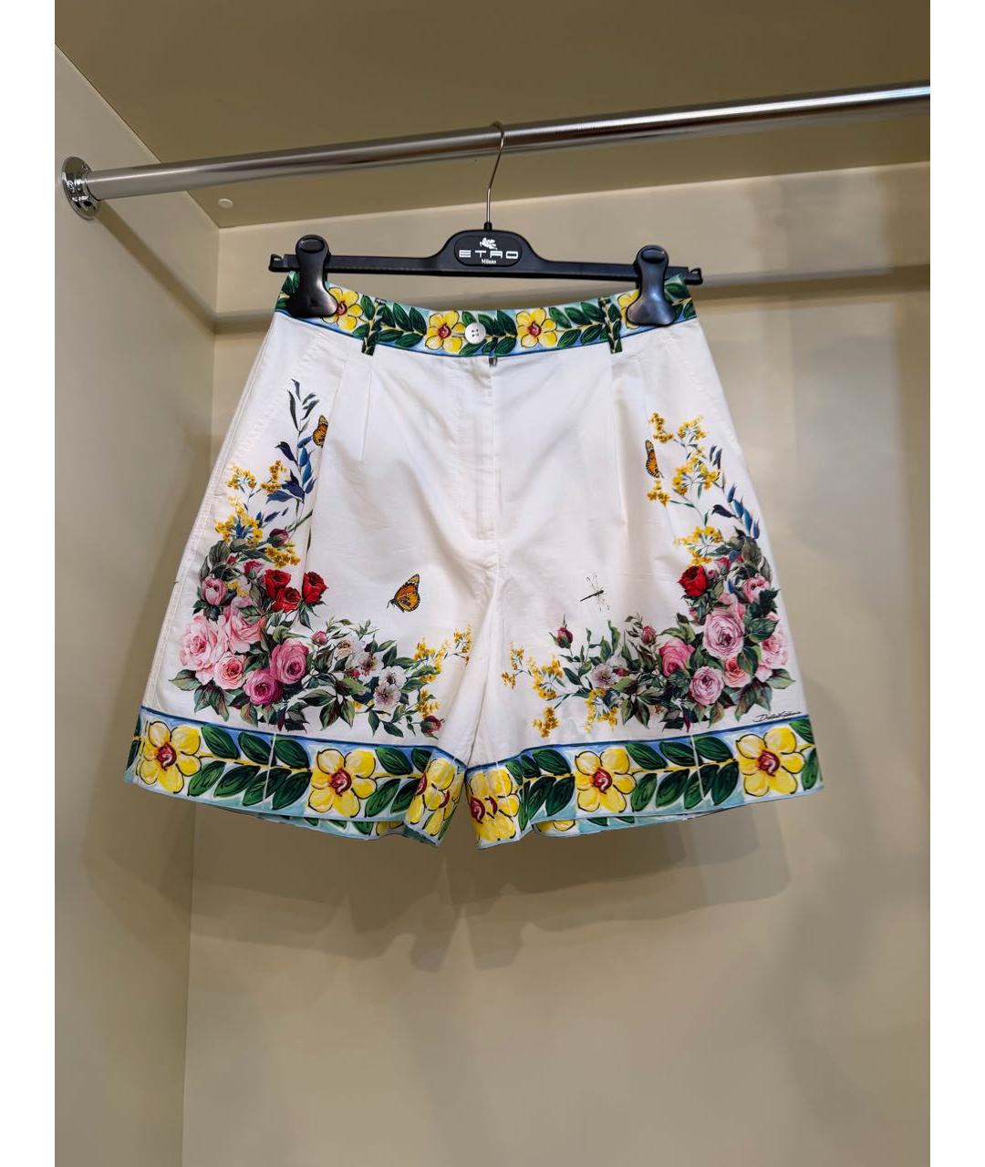 DOLCE&GABBANA Мульти хлопковые шорты, фото 5