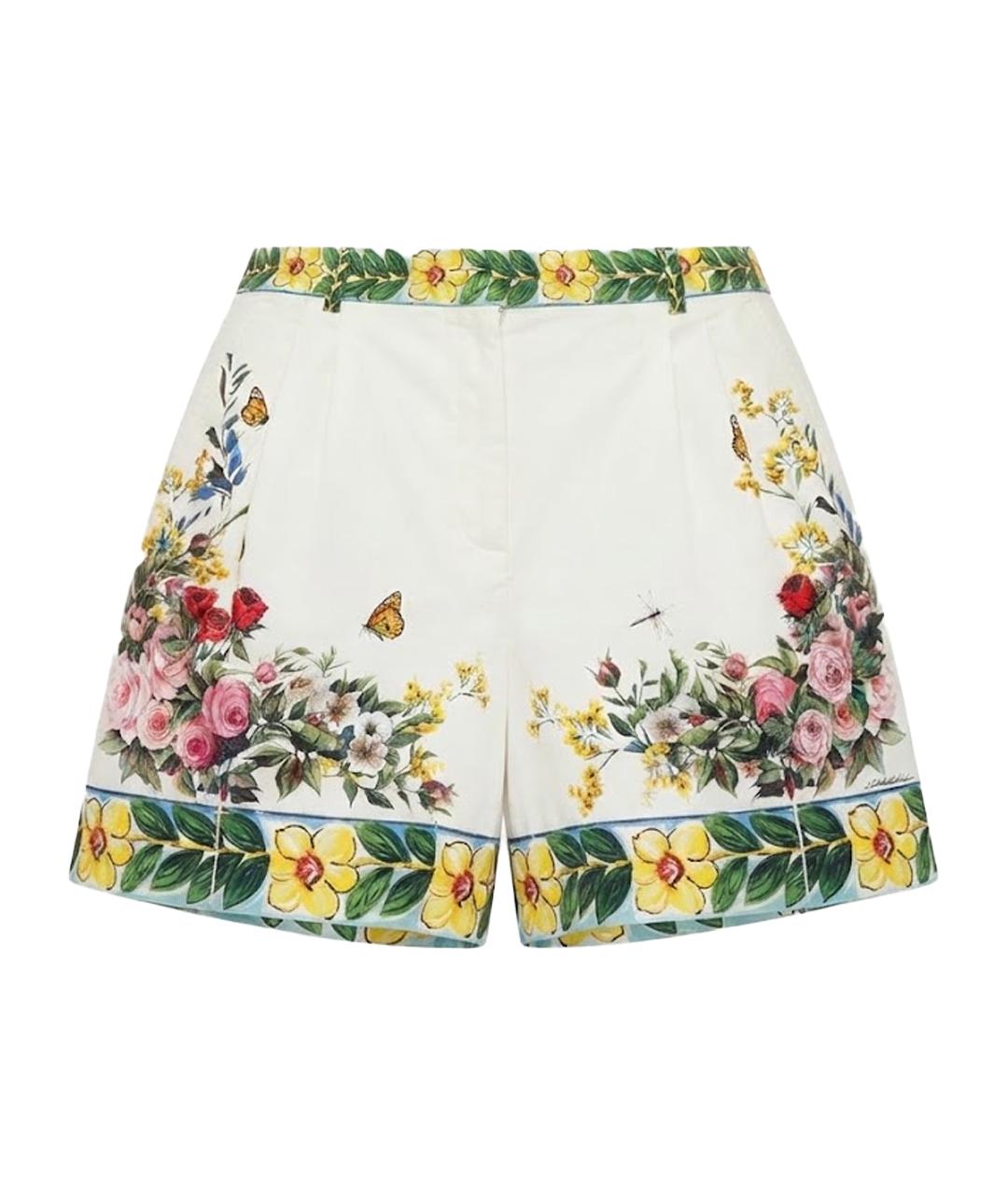 DOLCE&GABBANA Мульти хлопковые шорты, фото 1