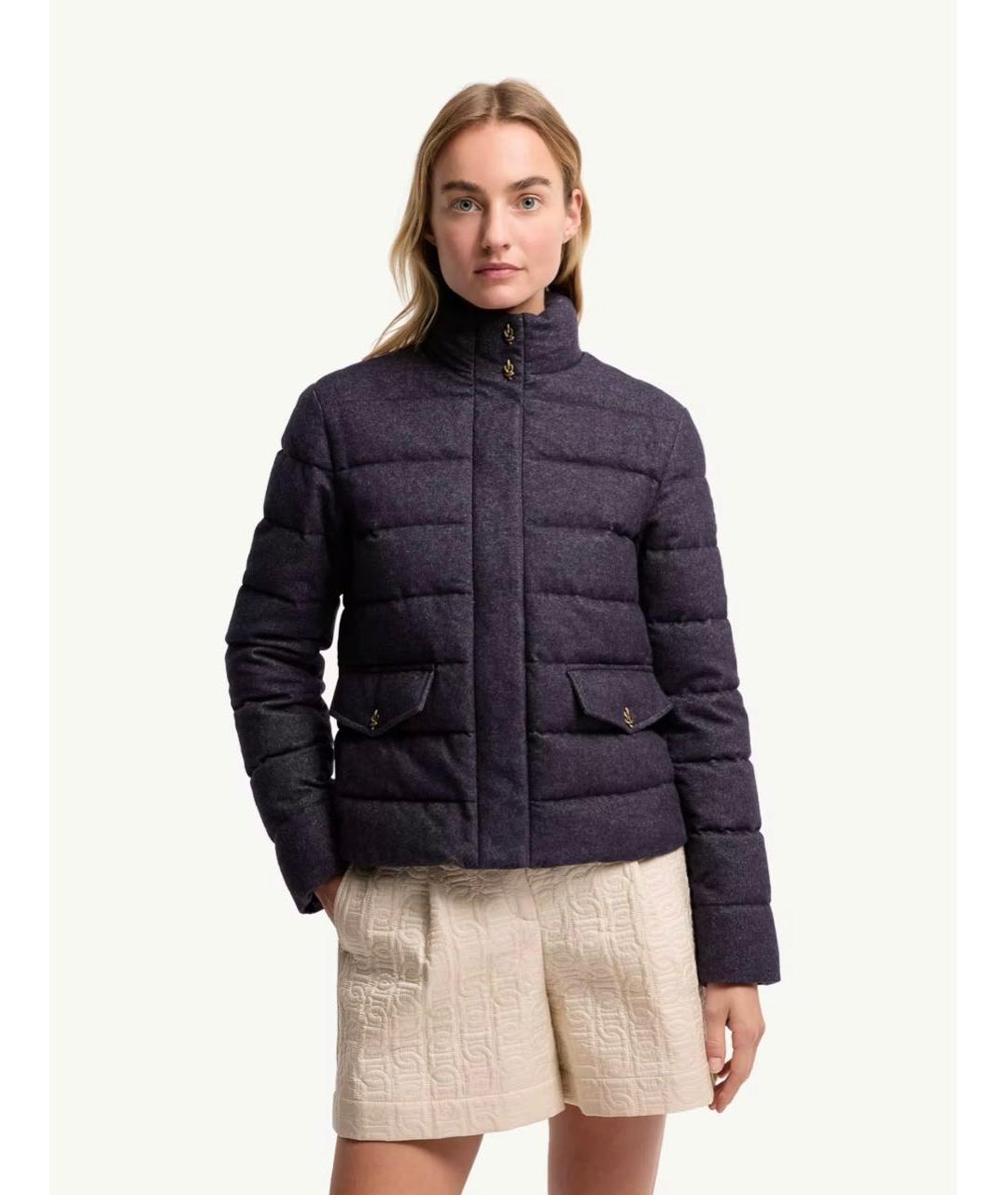 MONCLER Темно-синяя куртка, фото 4