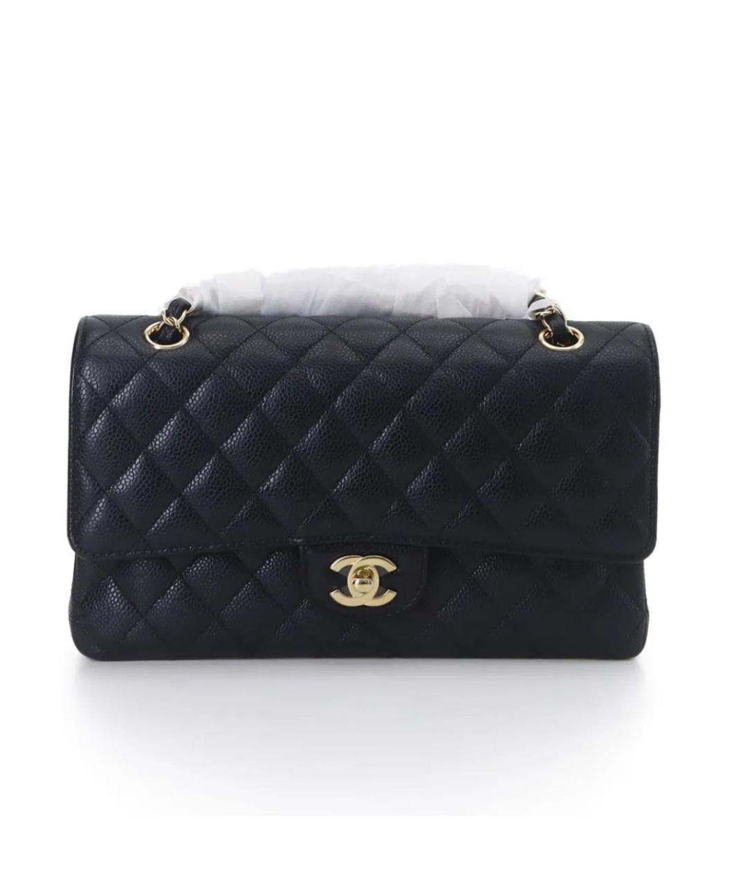 CHANEL Черная кожаная сумка тоут, фото 9