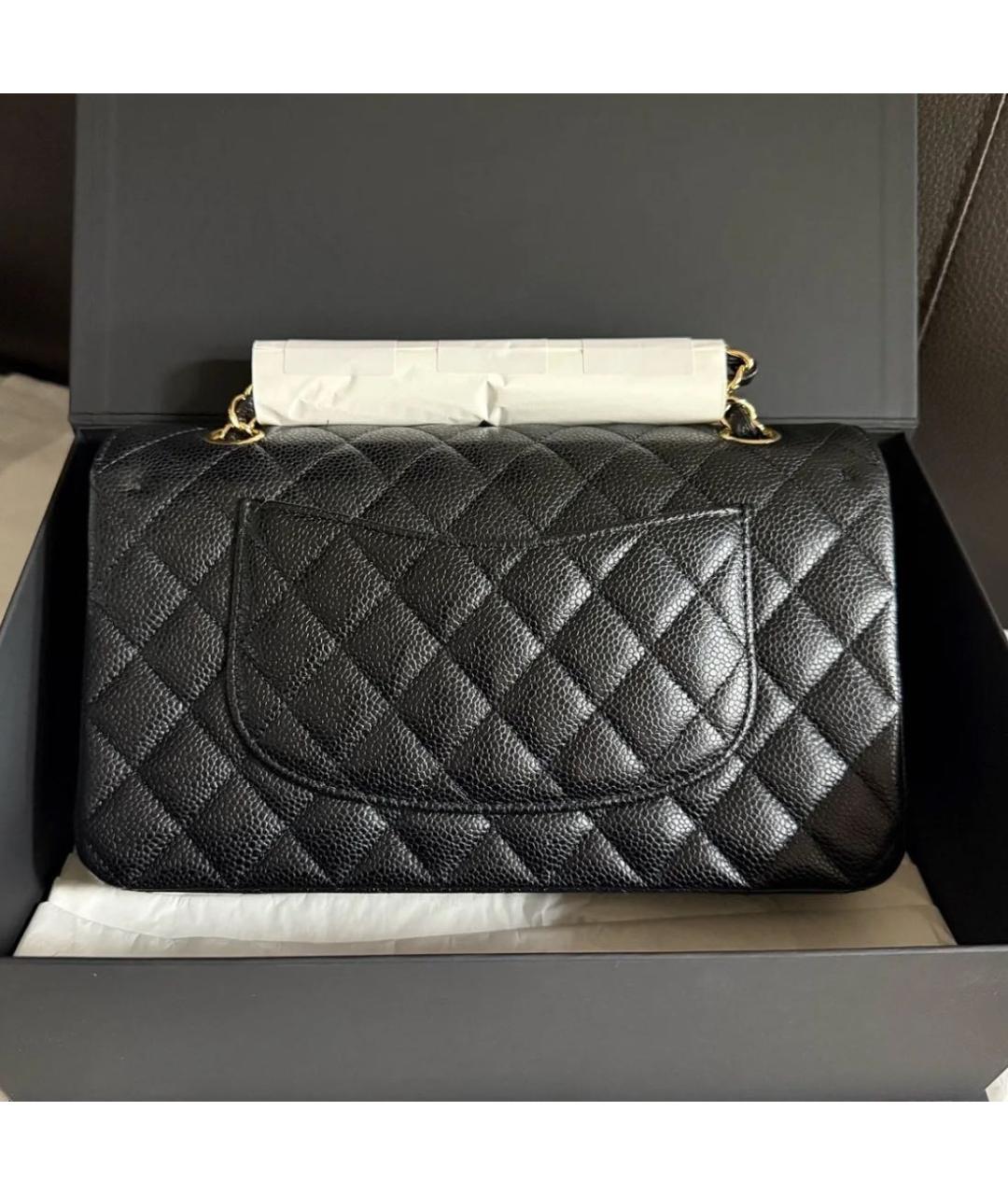 CHANEL Черная кожаная сумка тоут, фото 3