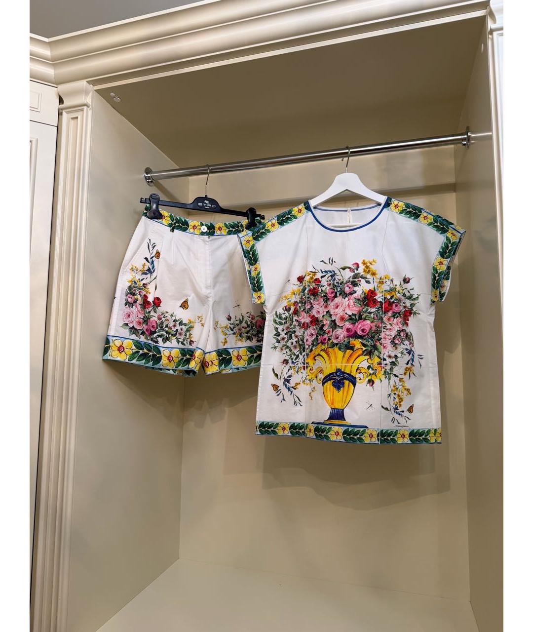 DOLCE&GABBANA Мульти хлопковая футболка, фото 3