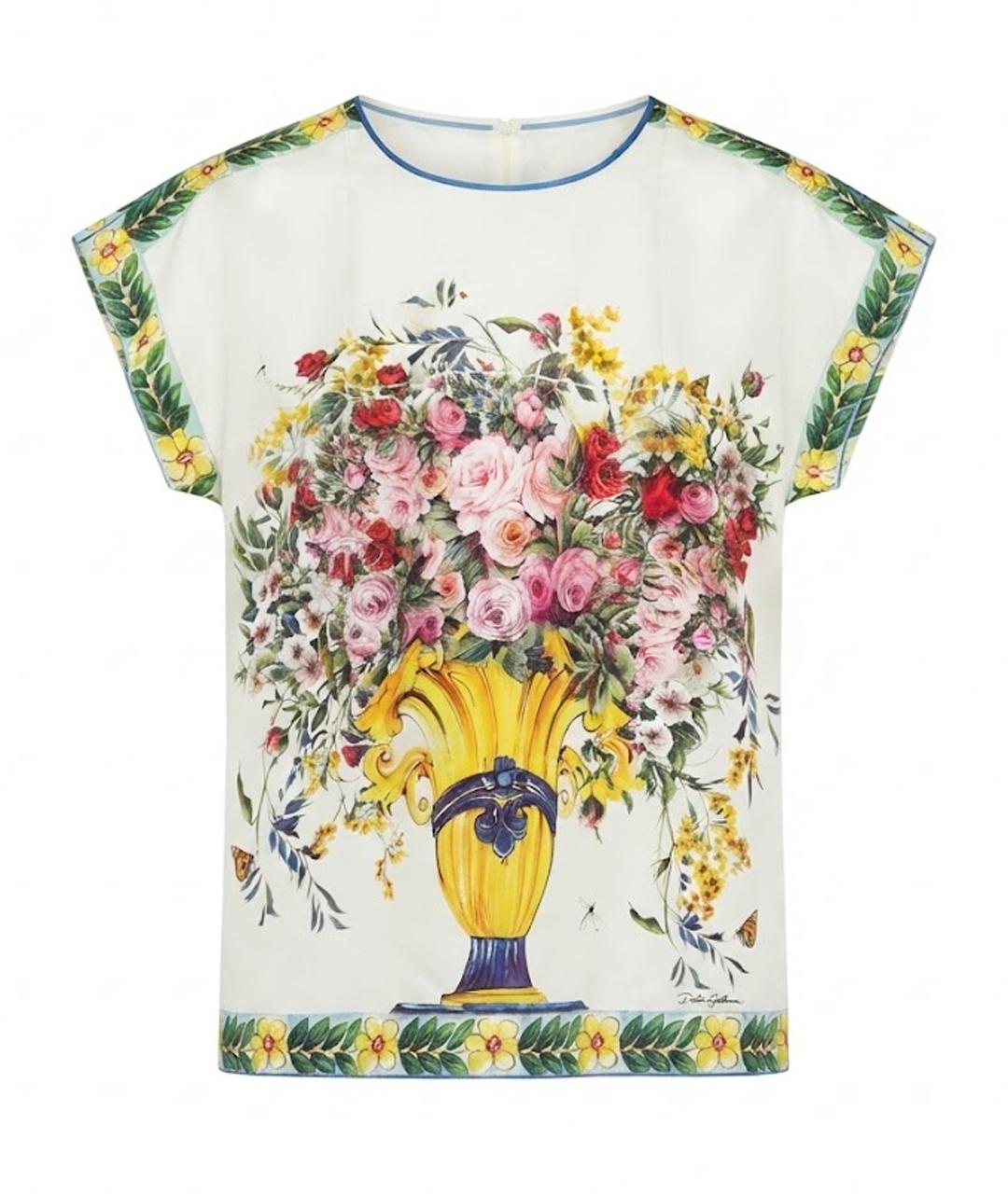 DOLCE&GABBANA Мульти хлопковая футболка, фото 1