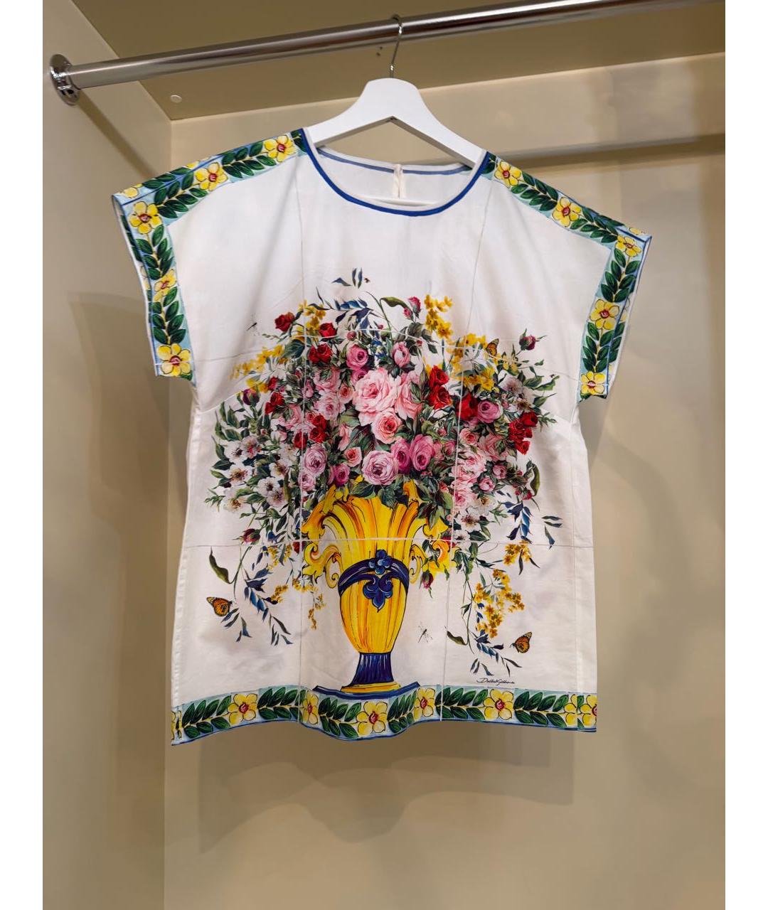 DOLCE&GABBANA Мульти хлопковая футболка, фото 4