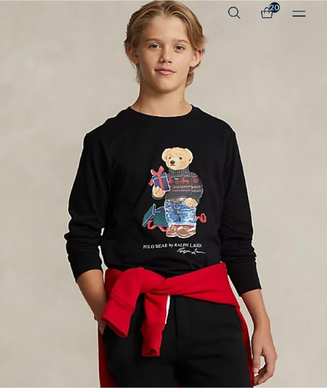 POLO RALPH LAUREN Мульти хлопковая детская футболка, фото 7