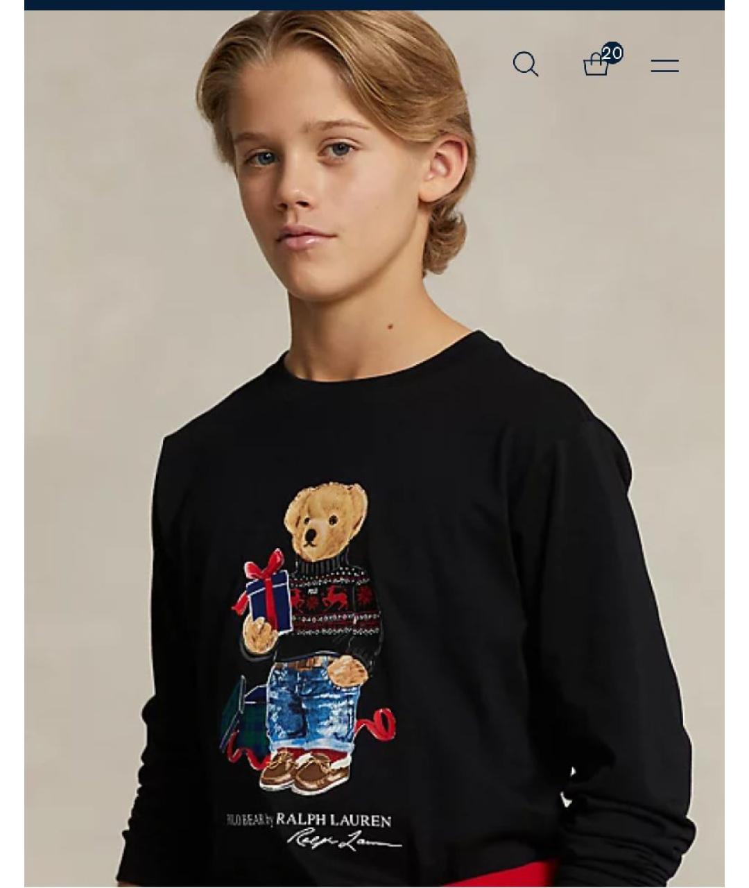 POLO RALPH LAUREN Мульти хлопковая детская футболка, фото 6