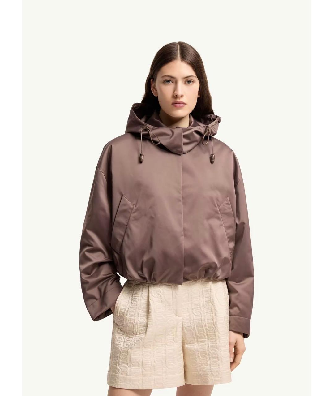 MONCLER Коричневая куртка, фото 4