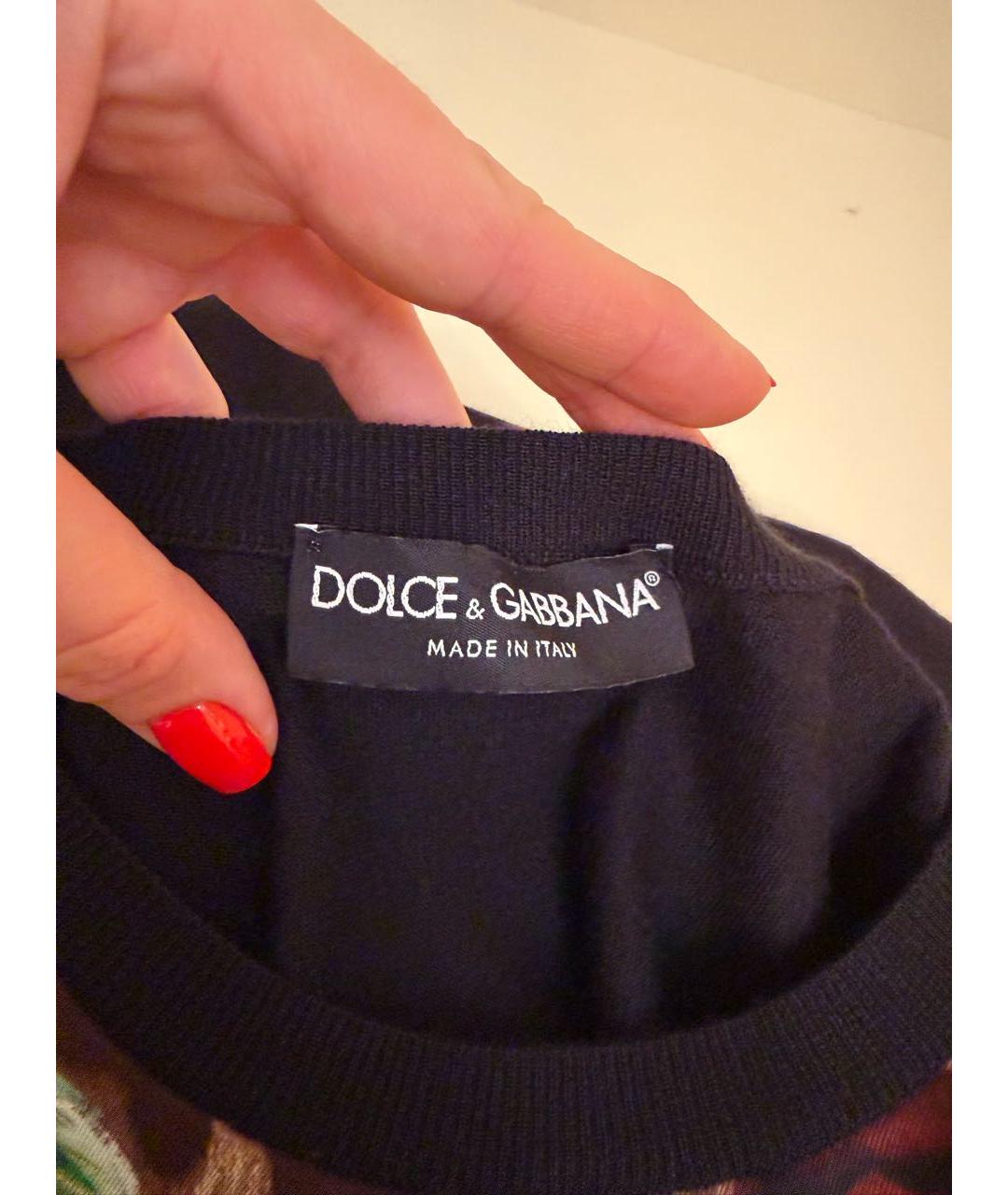 DOLCE&GABBANA Мульти шелковая майка, фото 3
