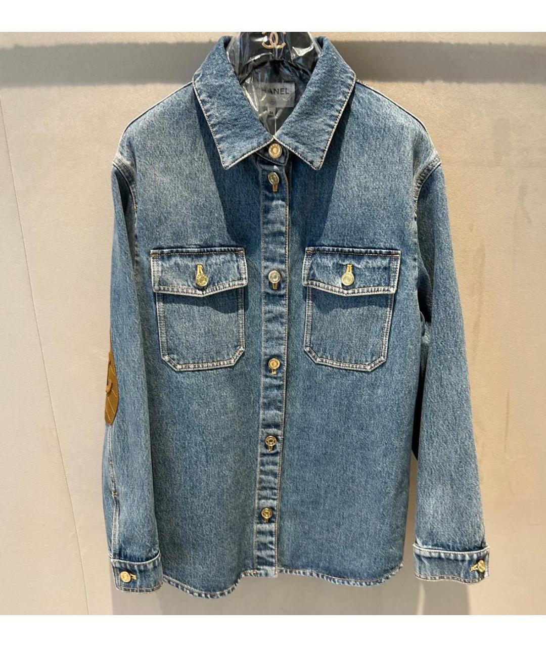 CHANEL Синяя деним куртка, фото 4