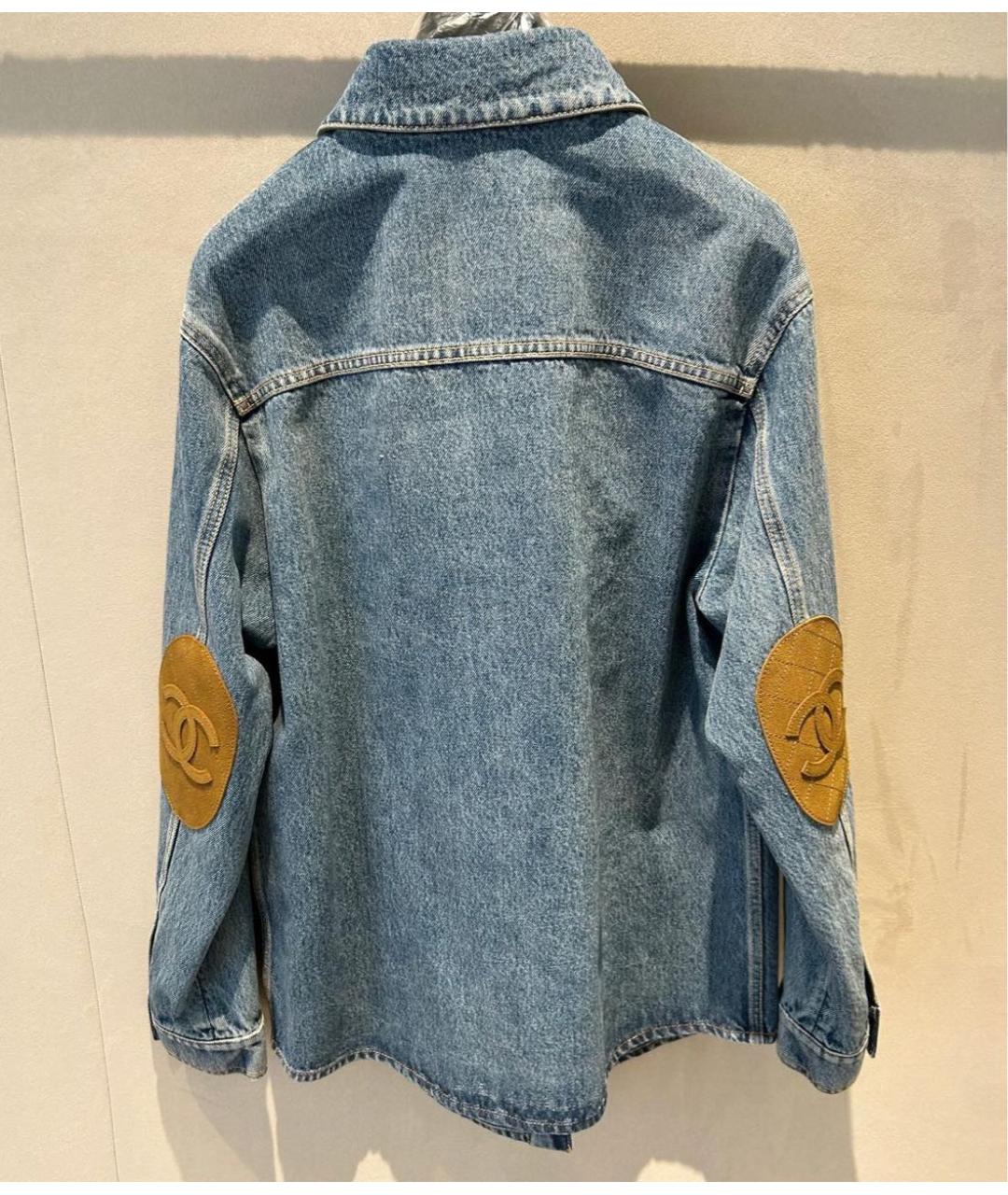 CHANEL Синяя деним куртка, фото 5
