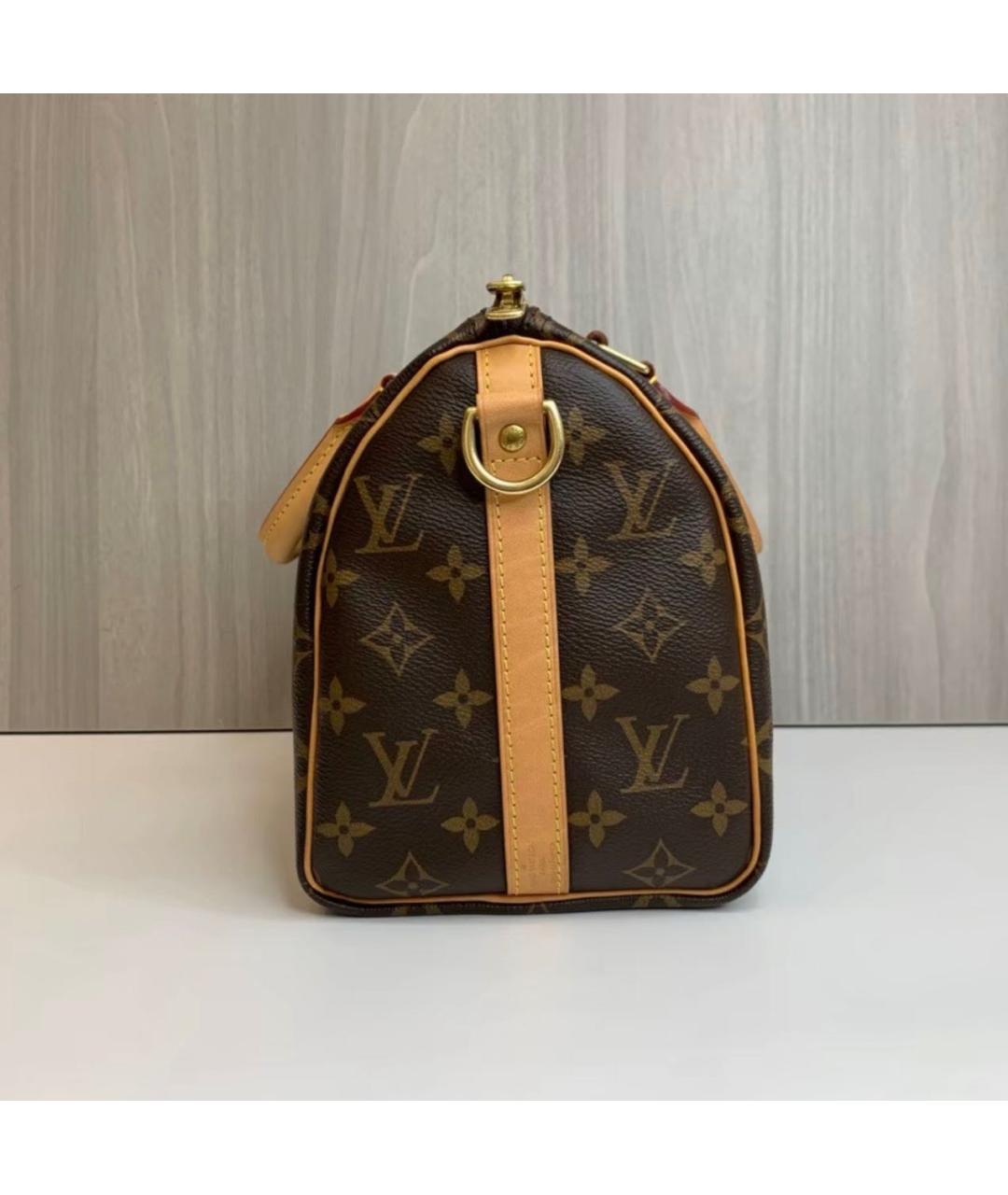 LOUIS VUITTON Коричневая сумка через плечо из канвы, фото 4