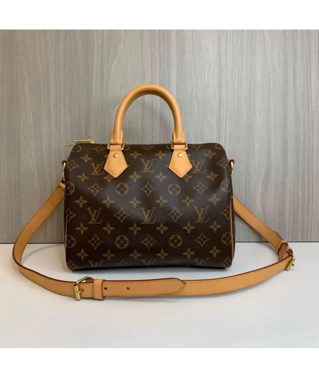 LOUIS VUITTON Коричневая сумка через плечо из канвы, фото 7