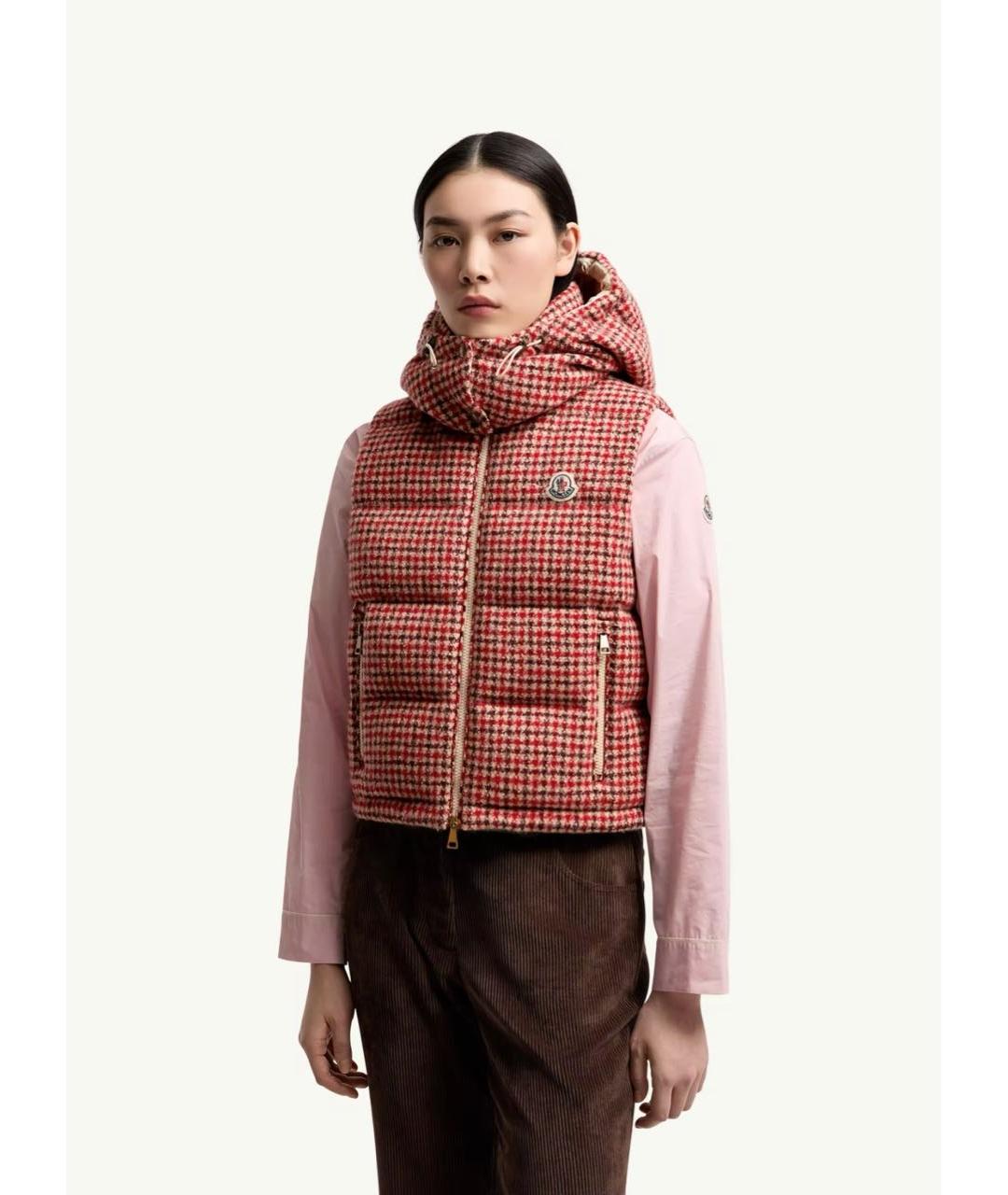 MONCLER Красный жилет, фото 4