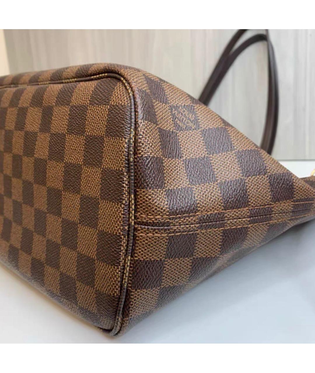 LOUIS VUITTON Коричневая сумка тоут из канвы, фото 7