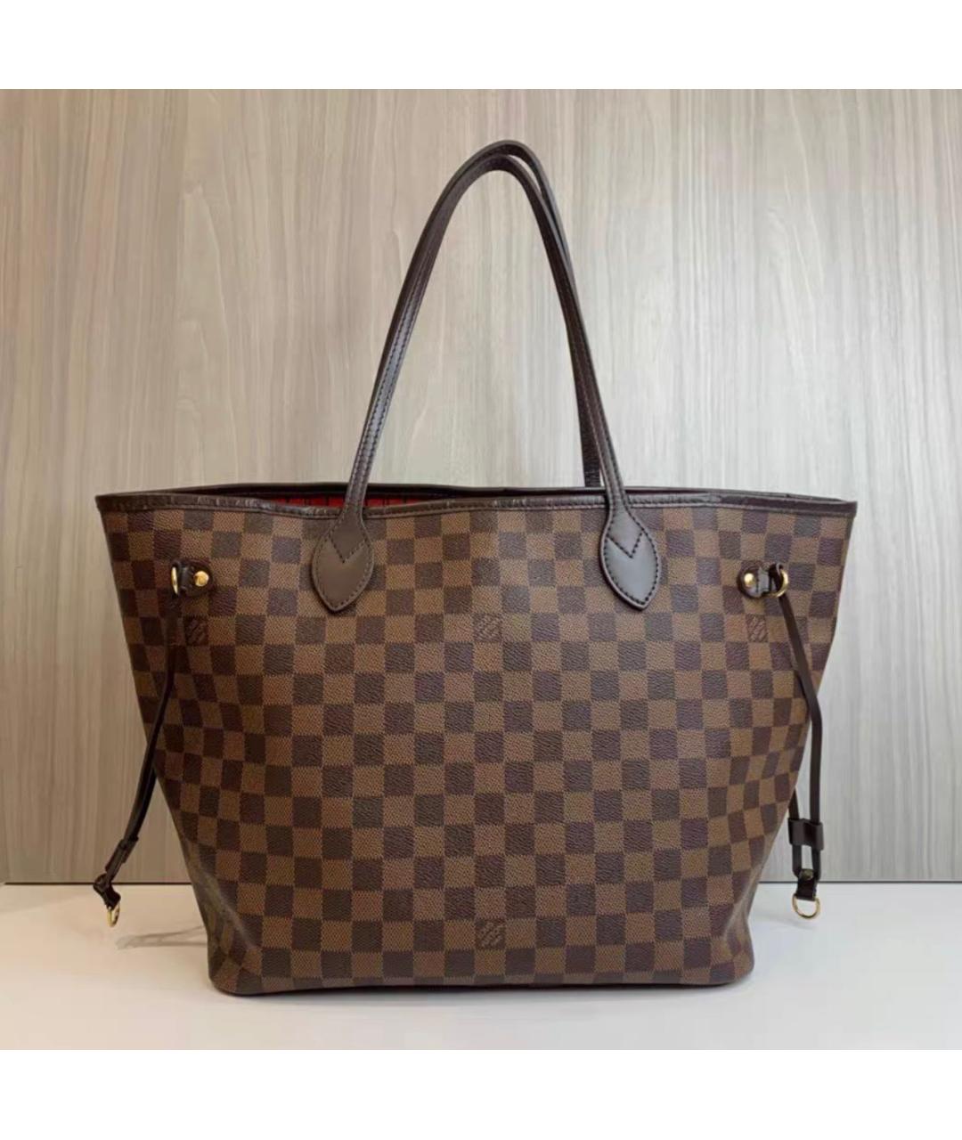 LOUIS VUITTON Коричневая сумка тоут из канвы, фото 2