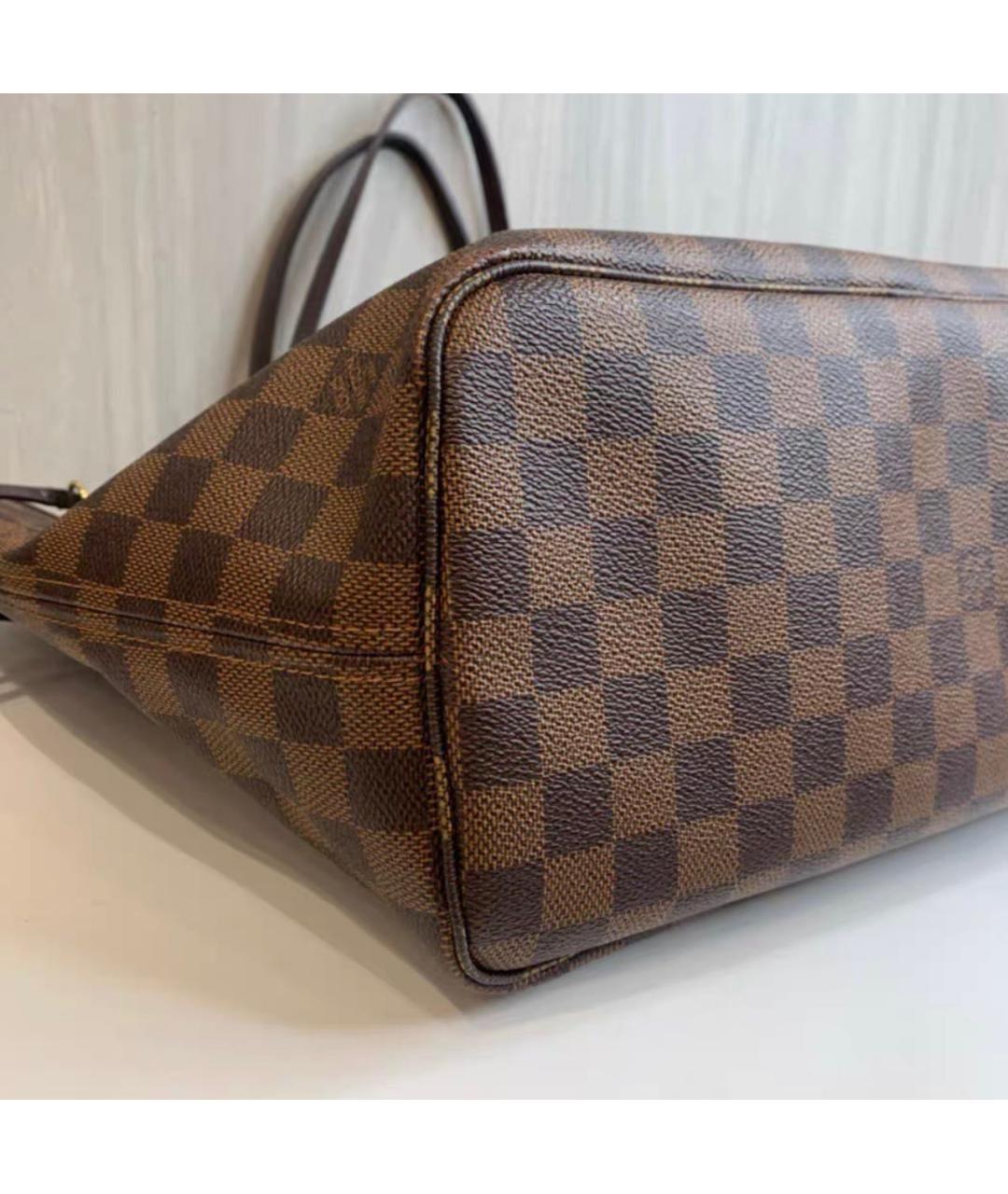 LOUIS VUITTON Коричневая сумка тоут из канвы, фото 6