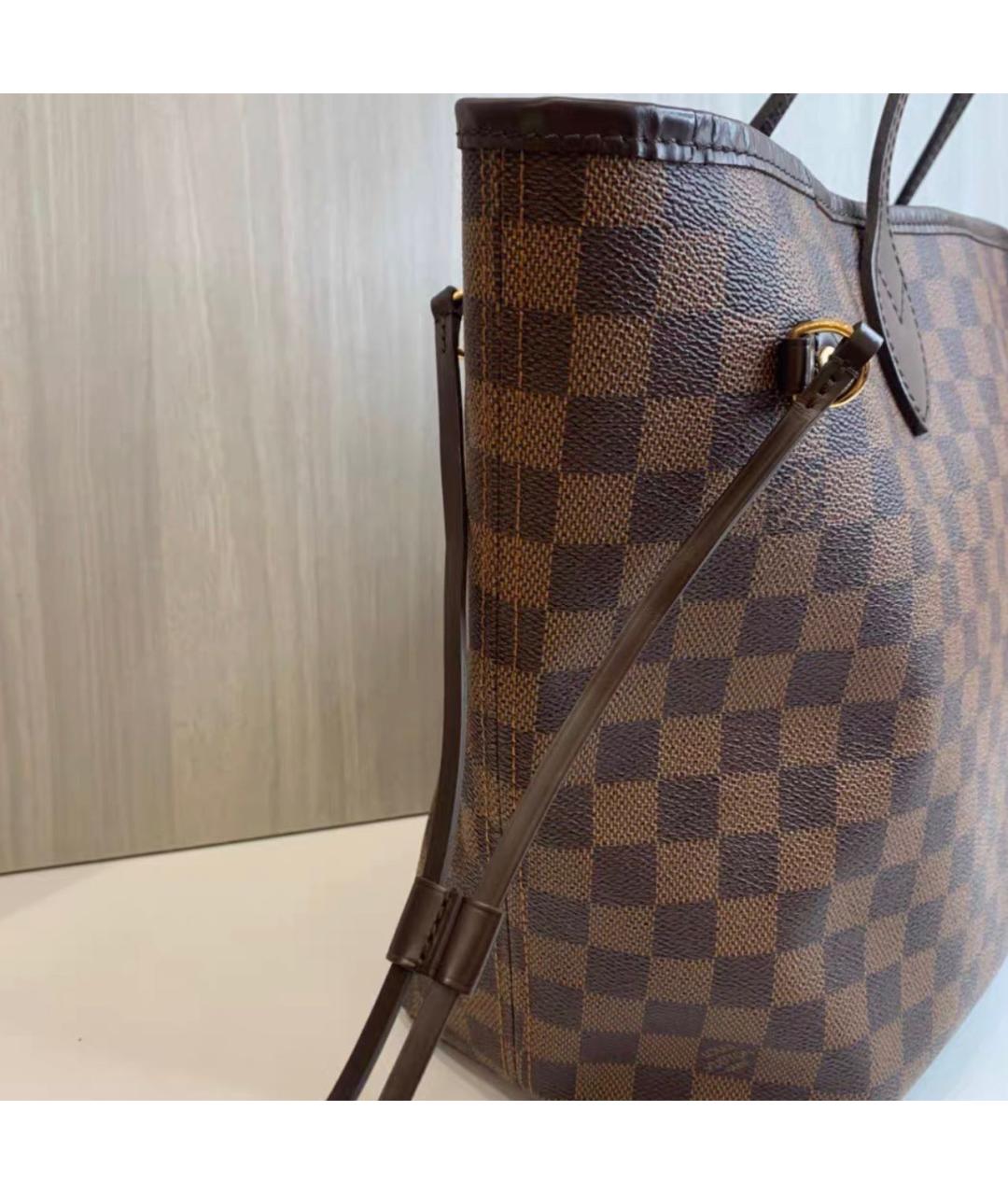 LOUIS VUITTON Коричневая сумка тоут из канвы, фото 4
