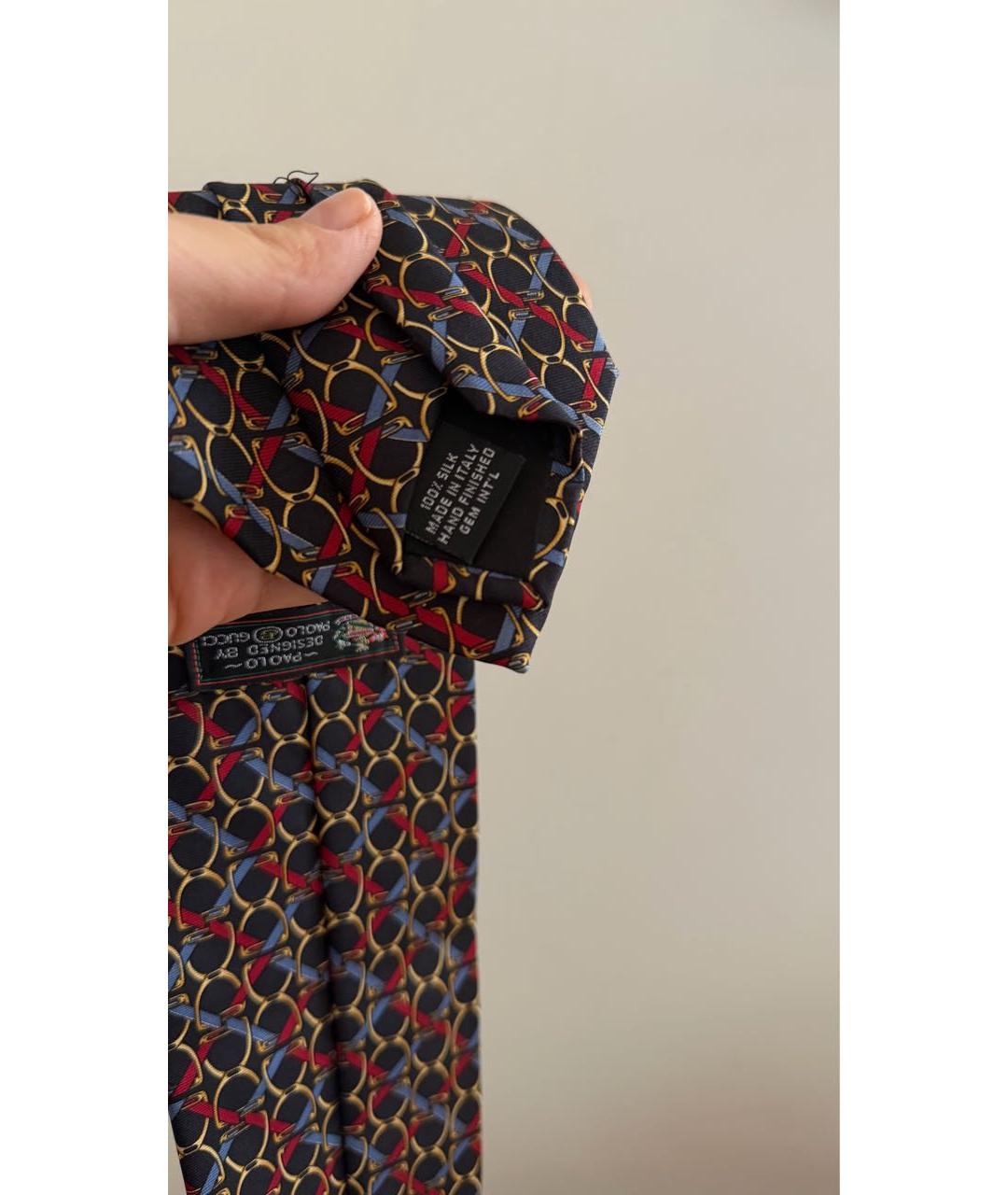 GUCCI Мульти шелковый галстук, фото 6